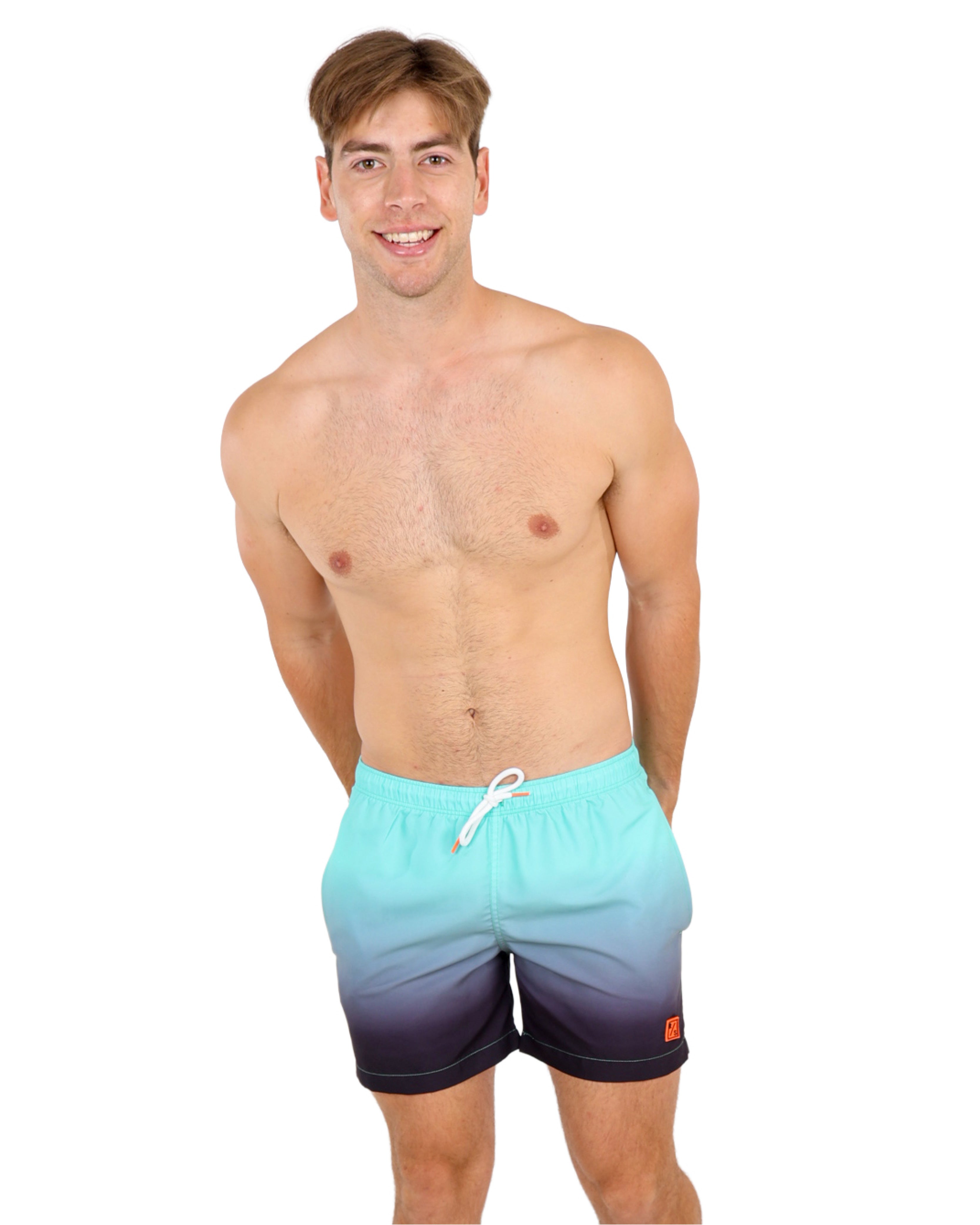 Mint Ombre Swim Shorts