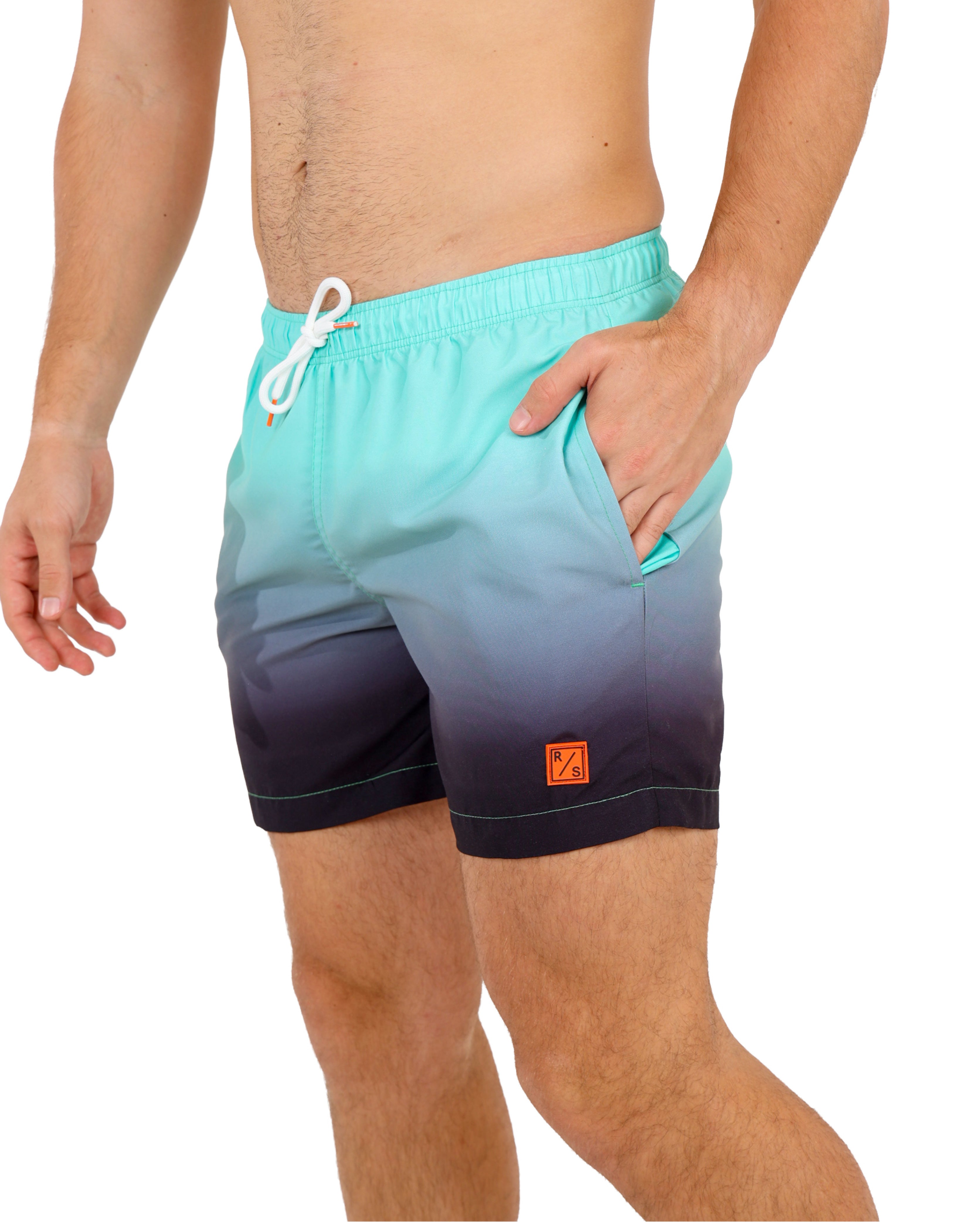 Mint Ombre Swim Shorts