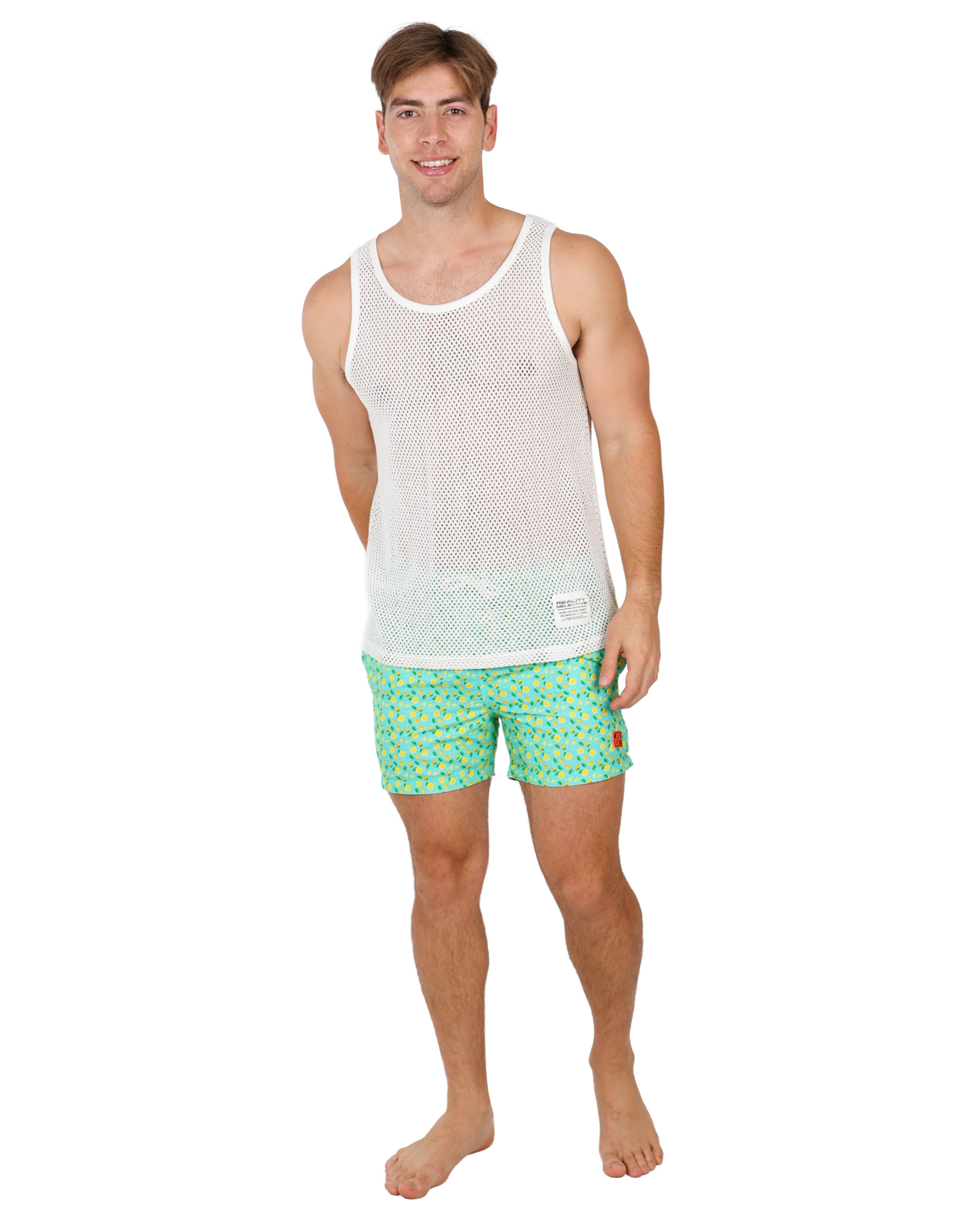 Lemon Print Swim Shorts