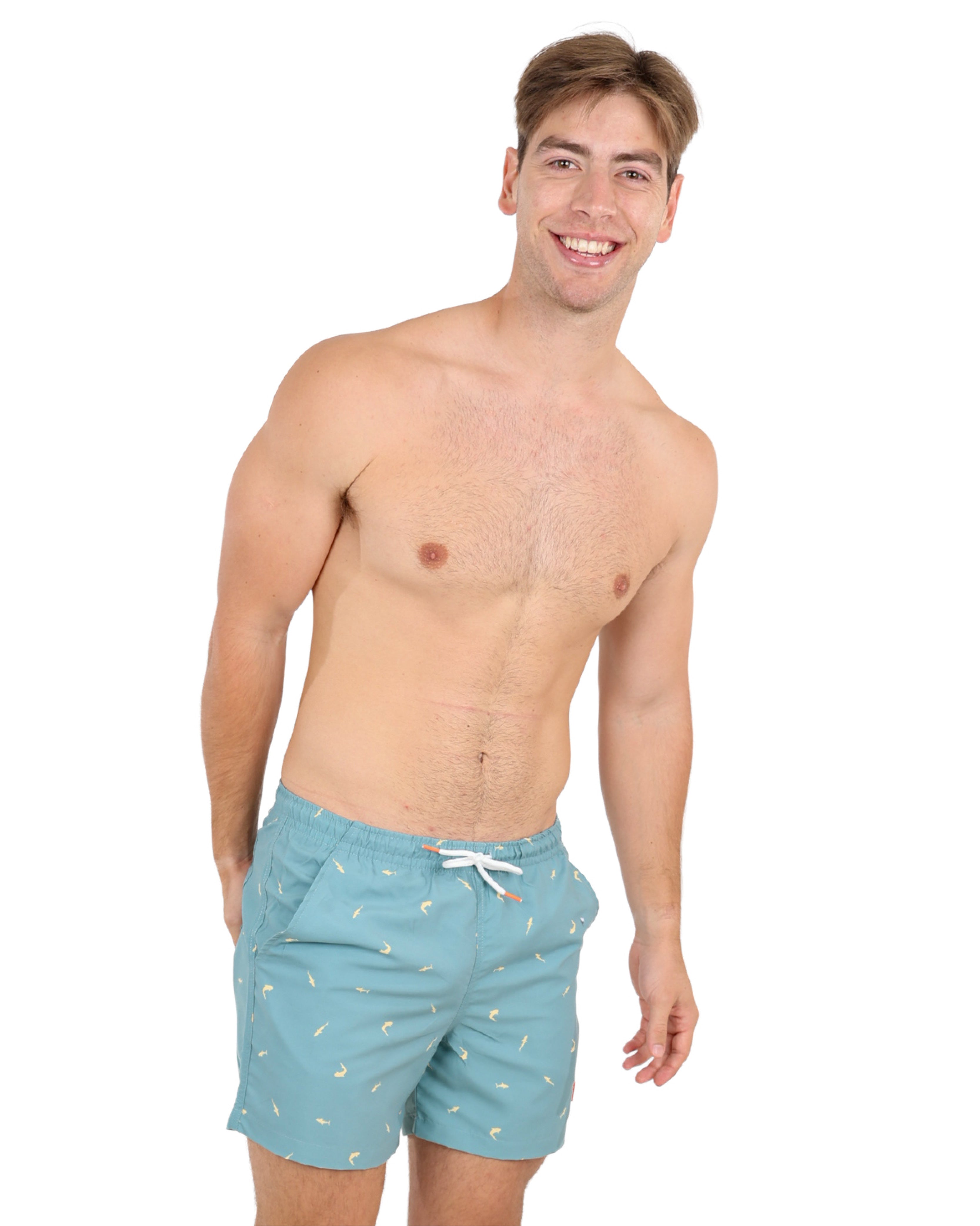 Shark Print Swim Shorts