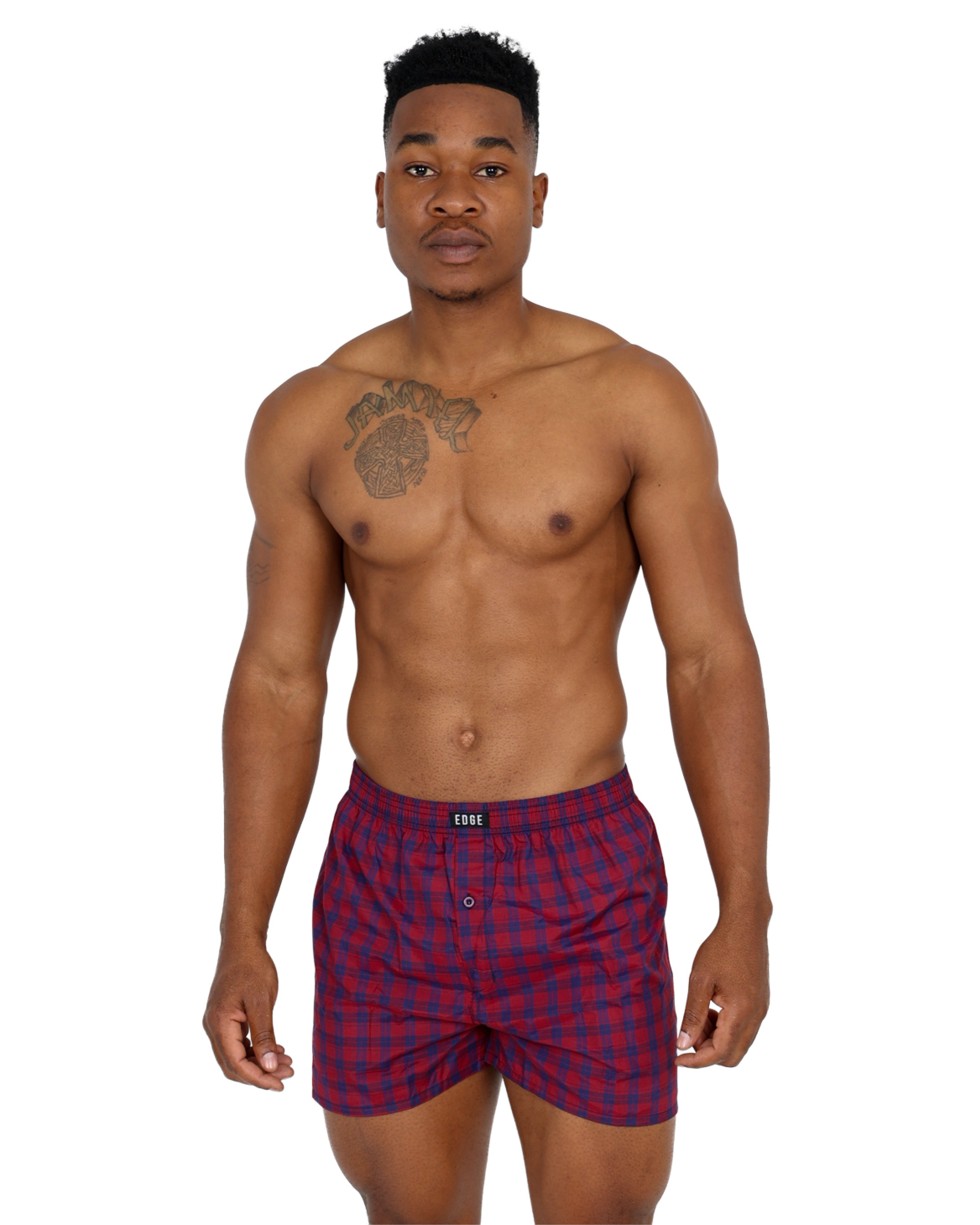 2 Pack Cotton Blend Boxer Shorts