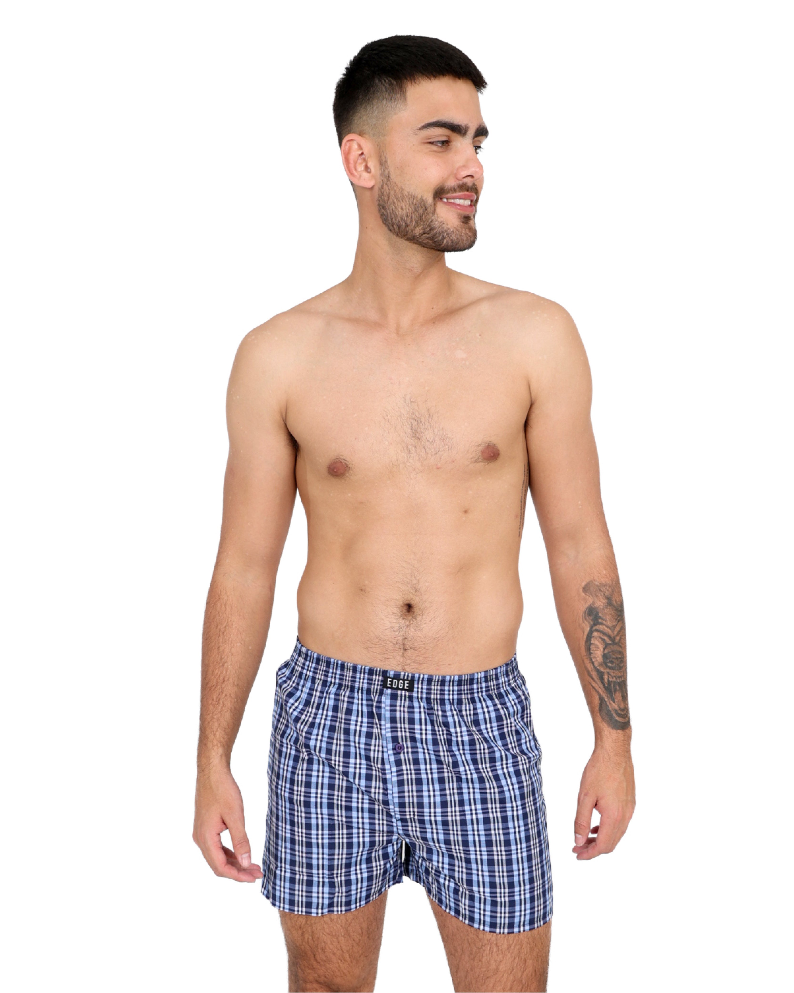 2 Pack Cotton Blend Boxer Shorts