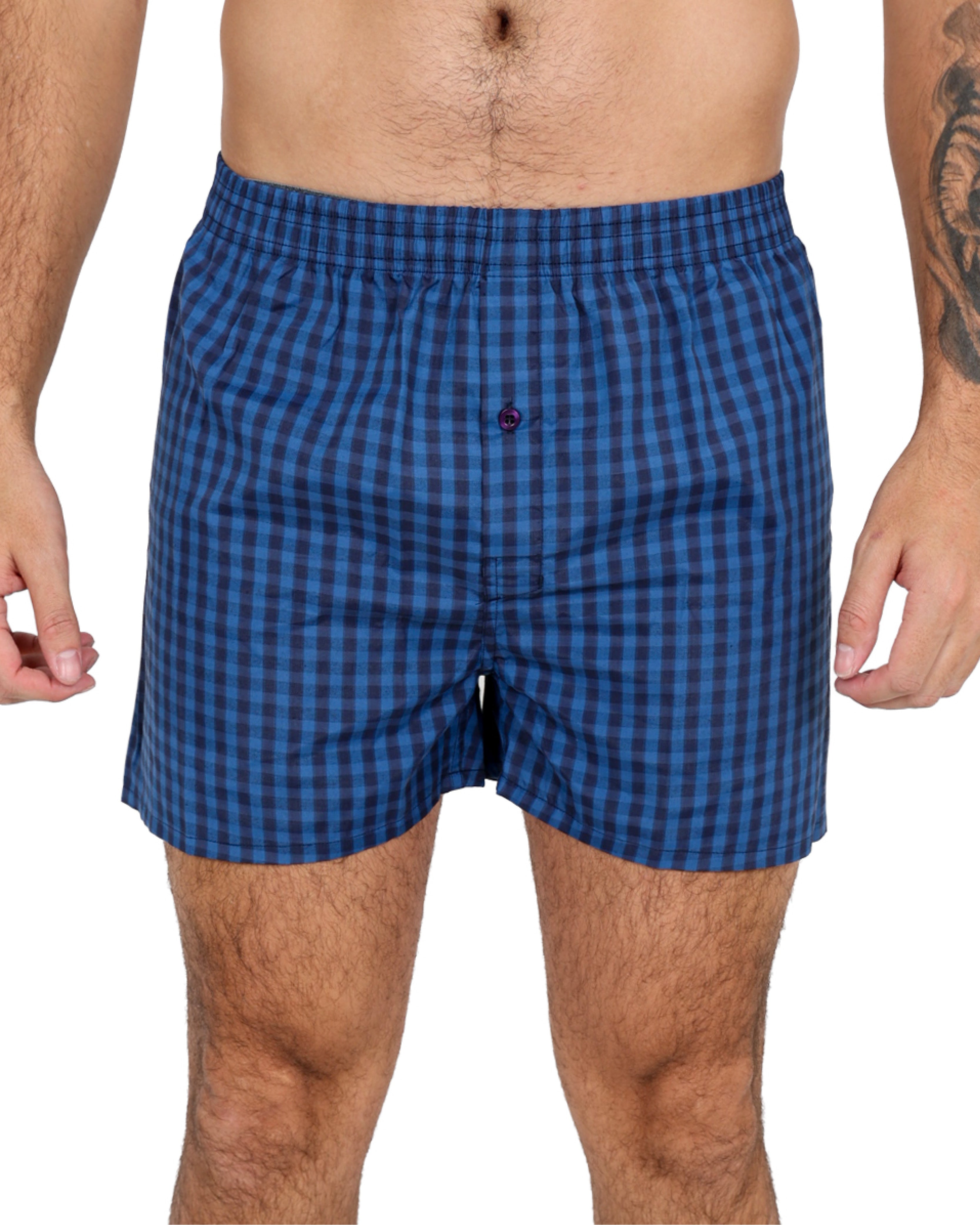 2 Pack Cotton Blend Boxer Shorts