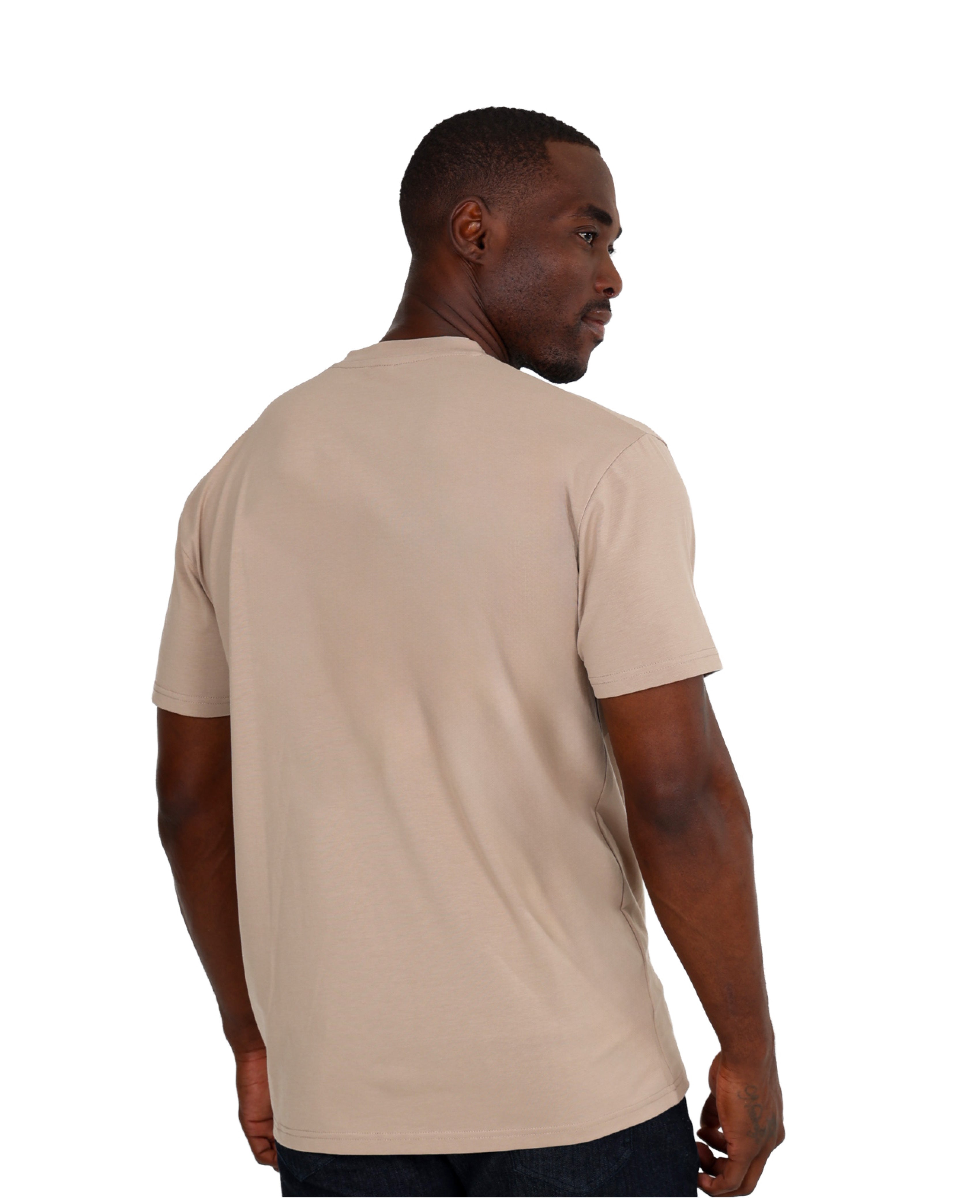 Short Sleeve Stone Cotton T-Shirt