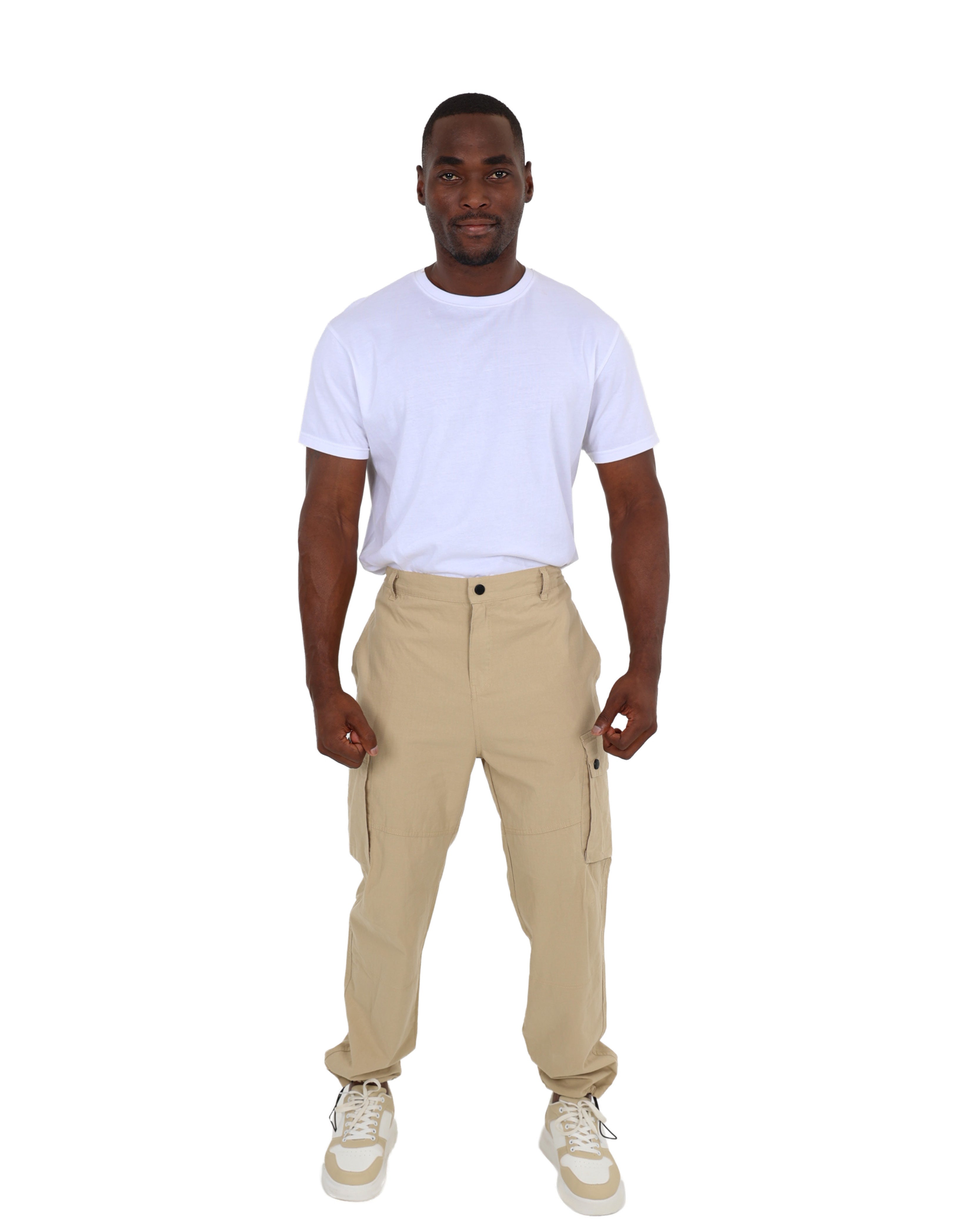 Stone Rip Stop Zipped Cargo Pants