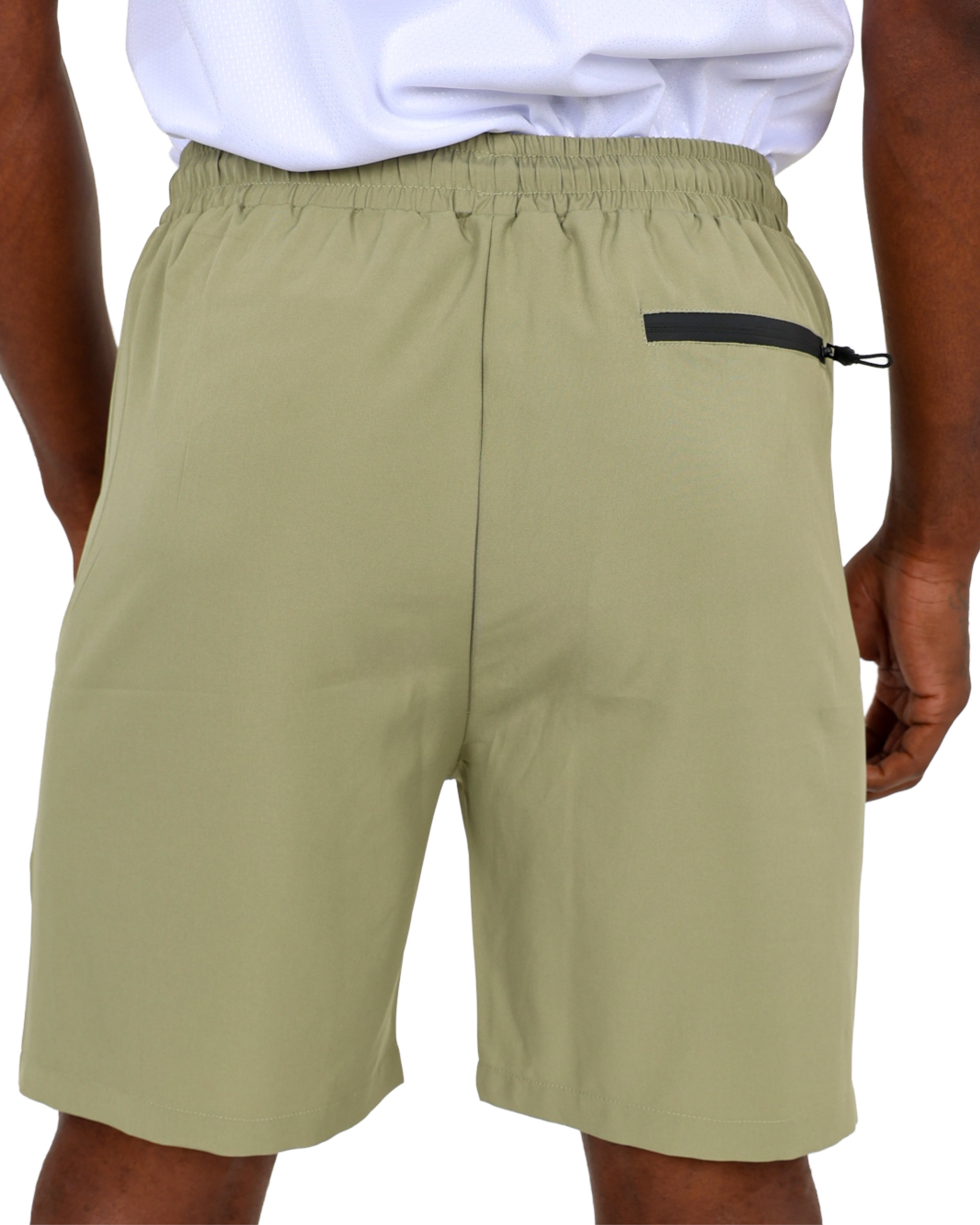 Side Pocket Sage Active Shorts
