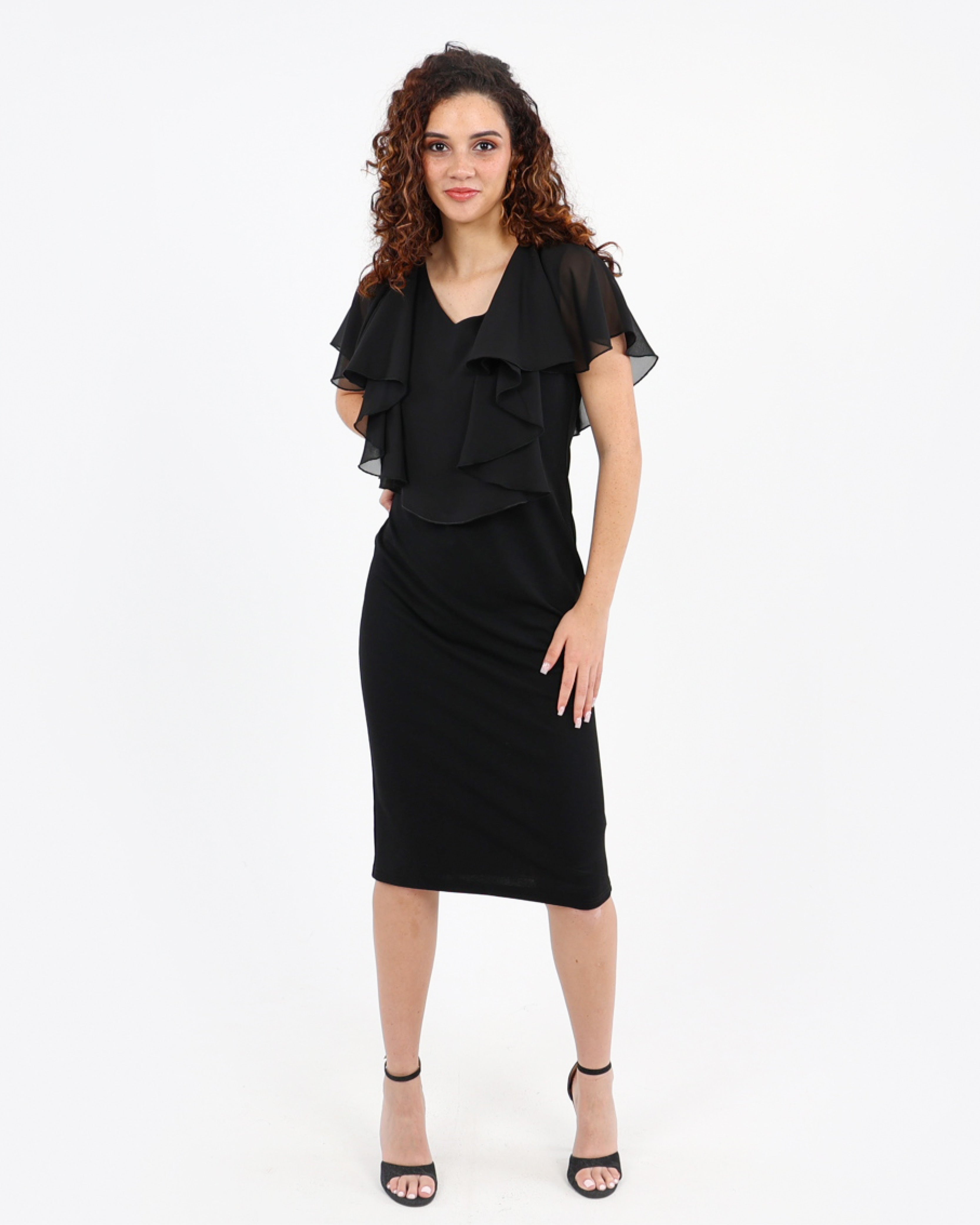 Overlay Midi Dress