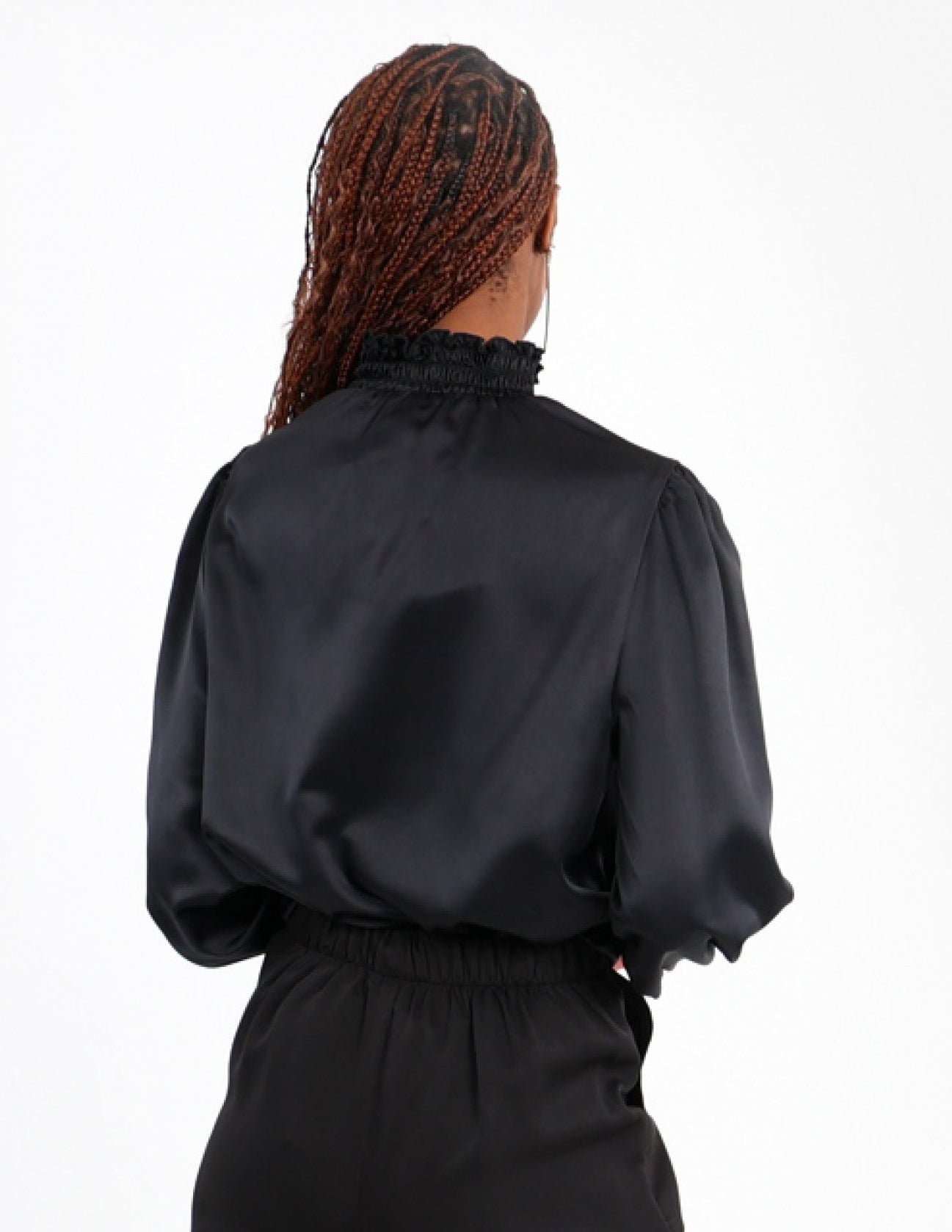 Smocked Neck Blouse
