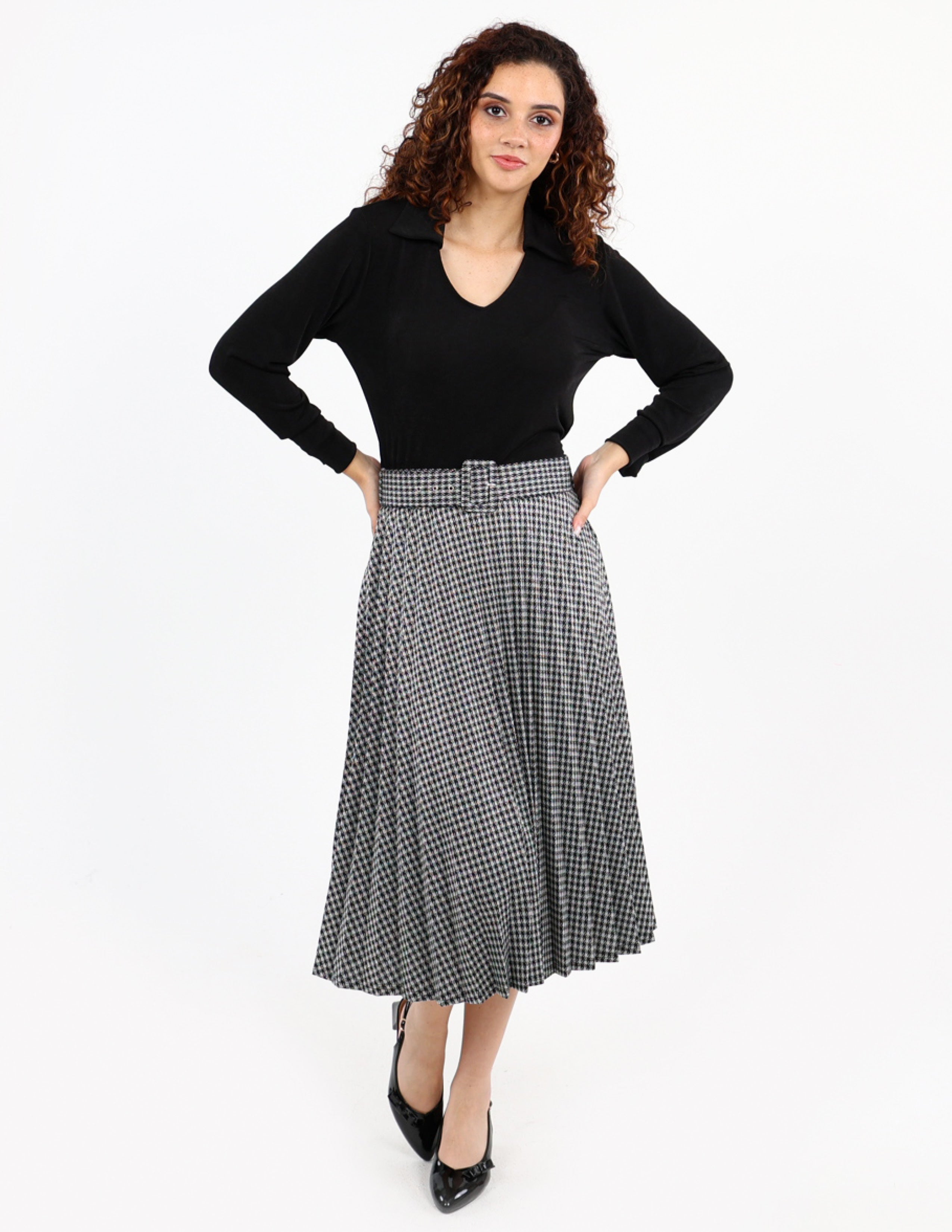 Johnny Collar Long Sleeve Top