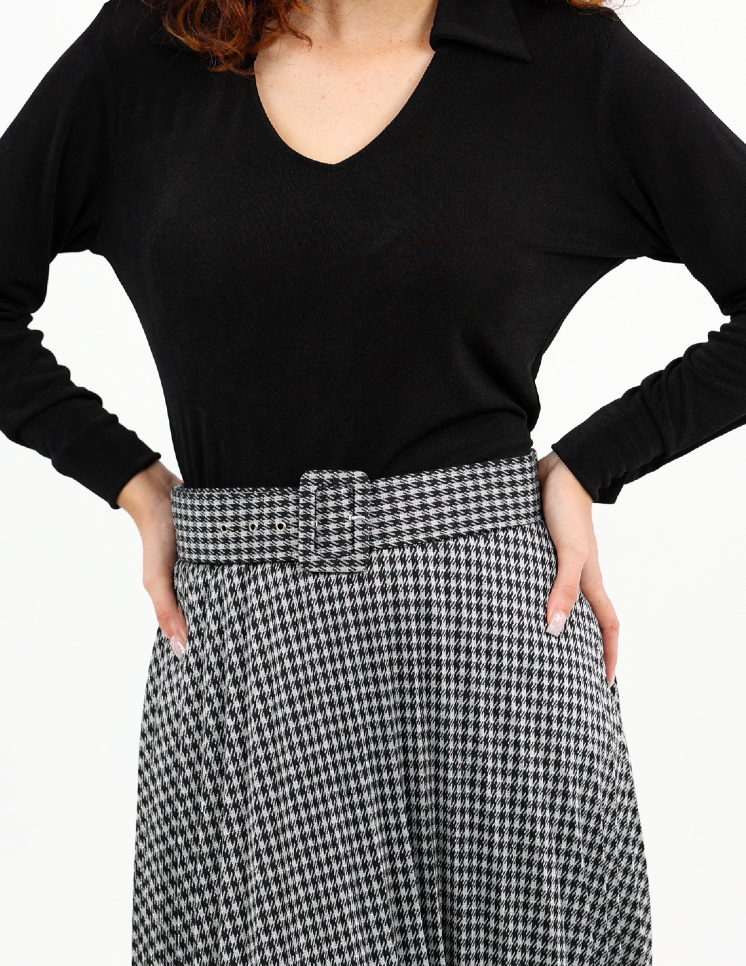 Johnny Collar Long Sleeve Top