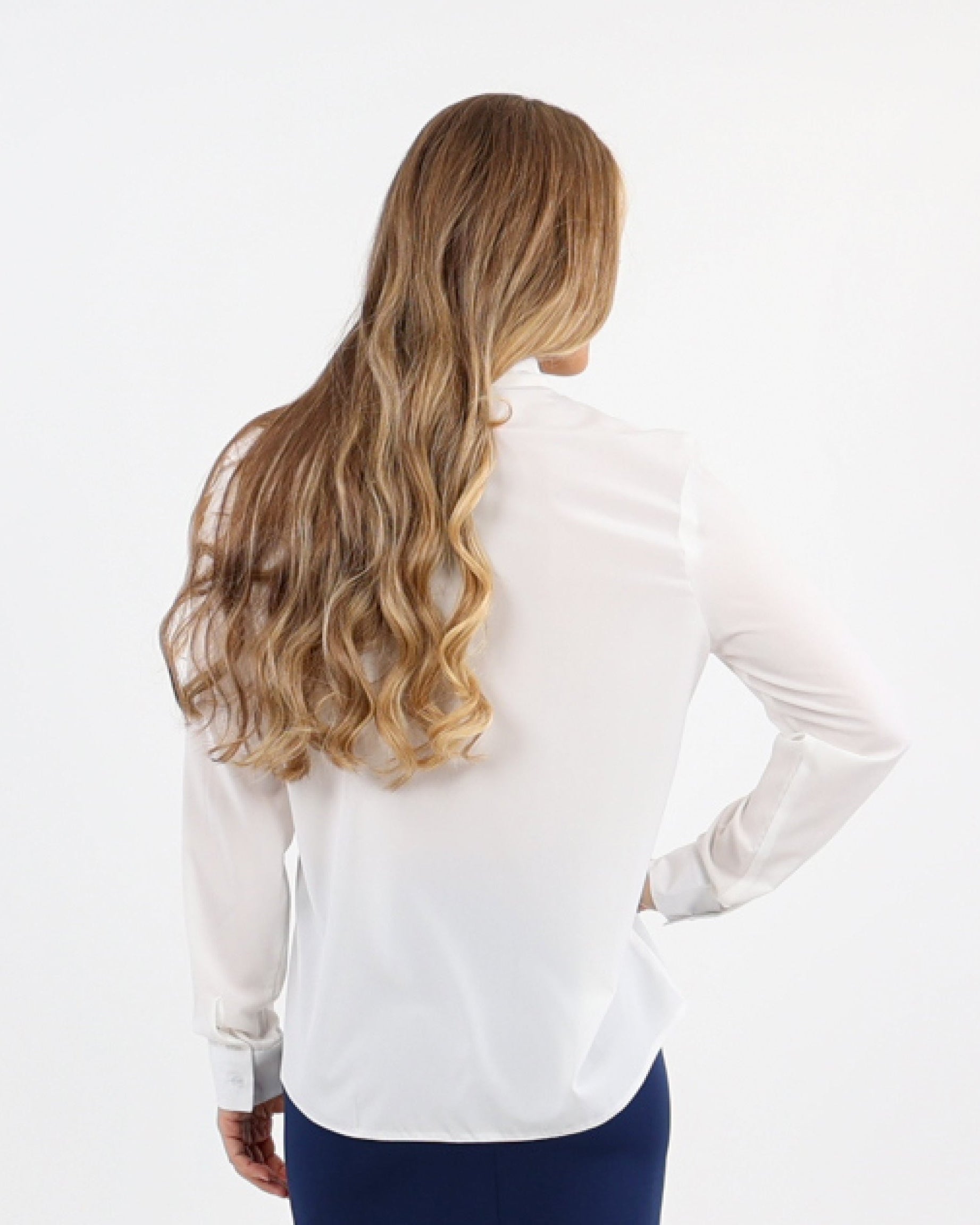 Cream Long Sleeve Kitty Bow Blouse
