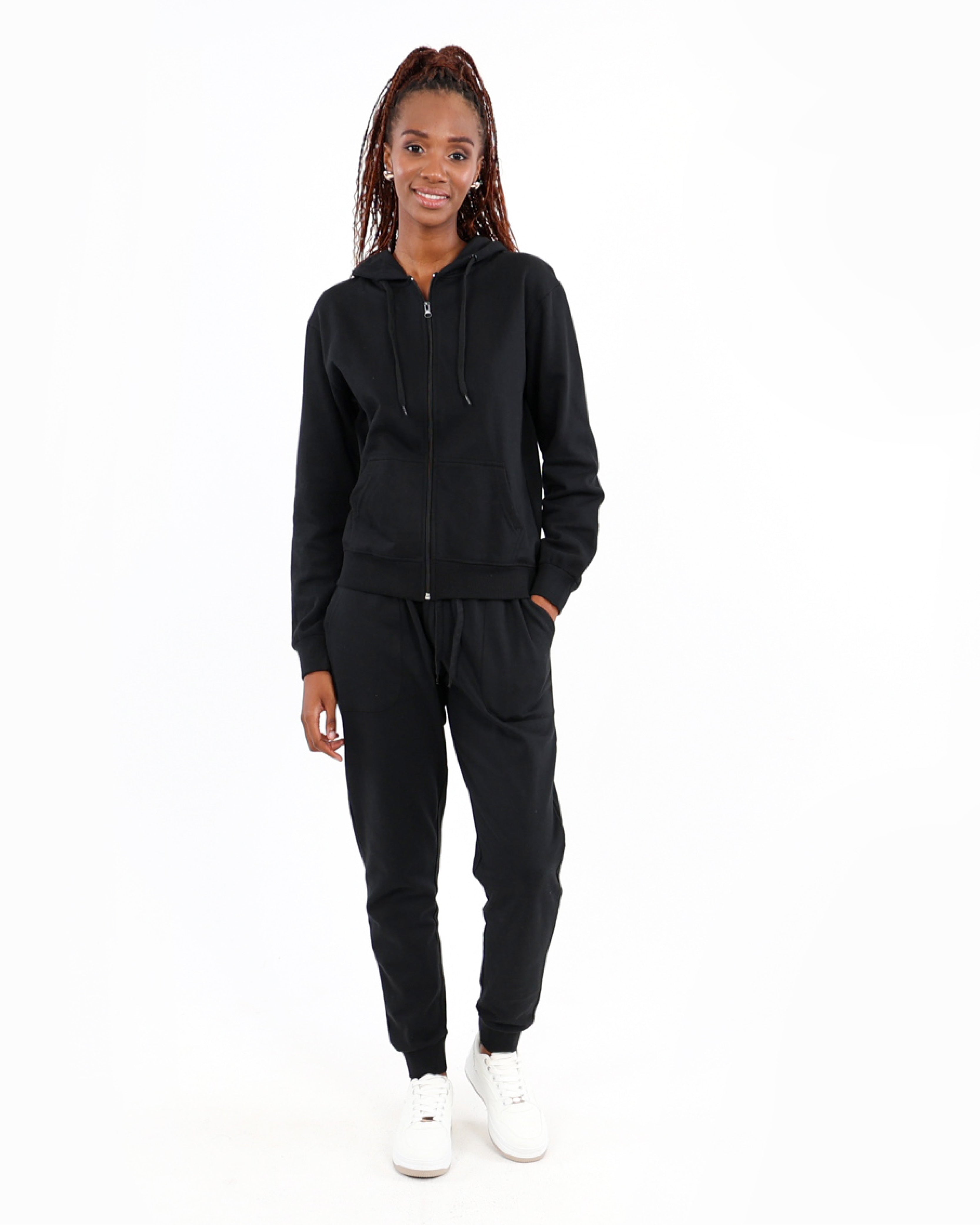 Black Zip-Up Hoodie