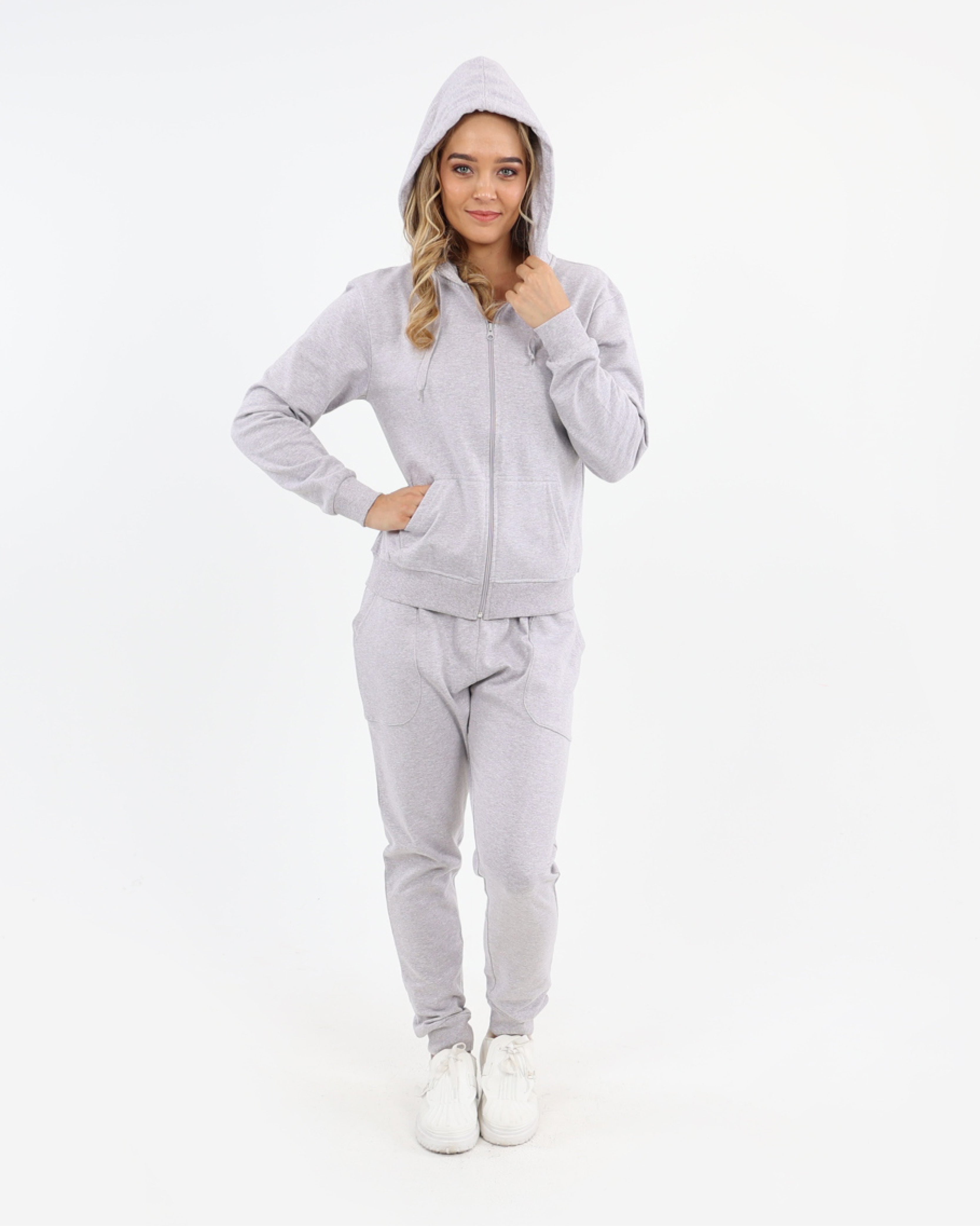 Stone Zip-Up Hoodie