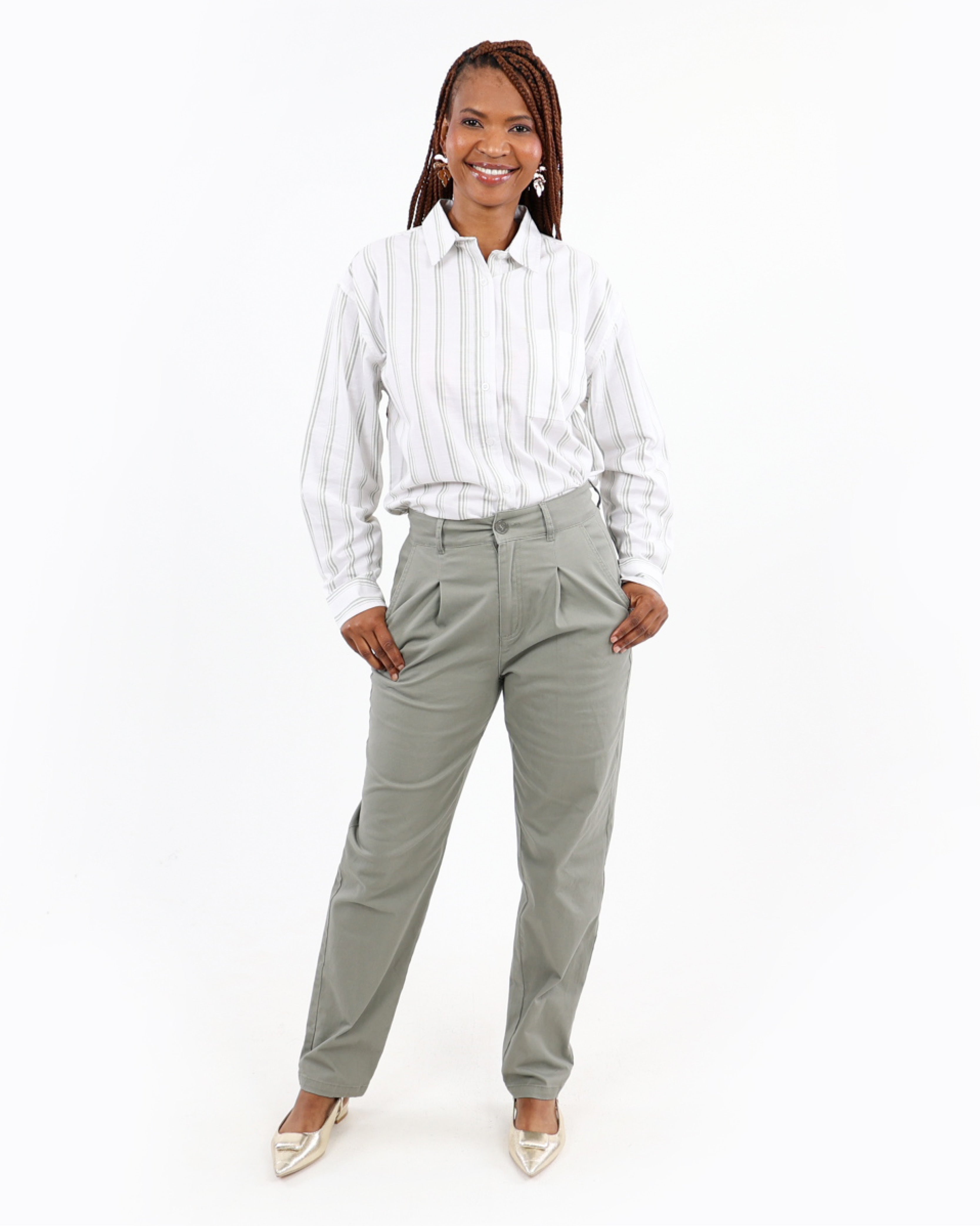 Pleat Detail Chino