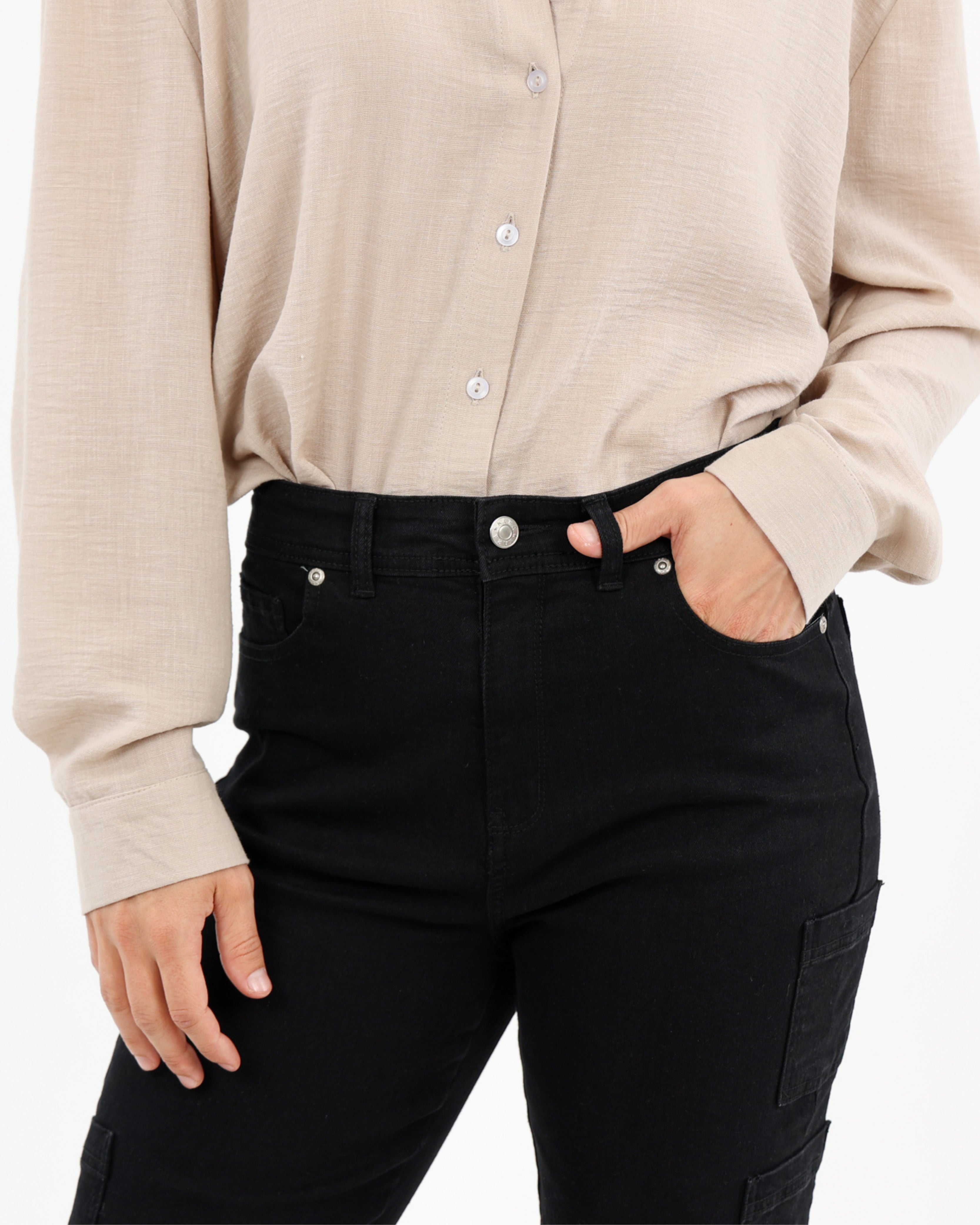 Black Flared Jeans