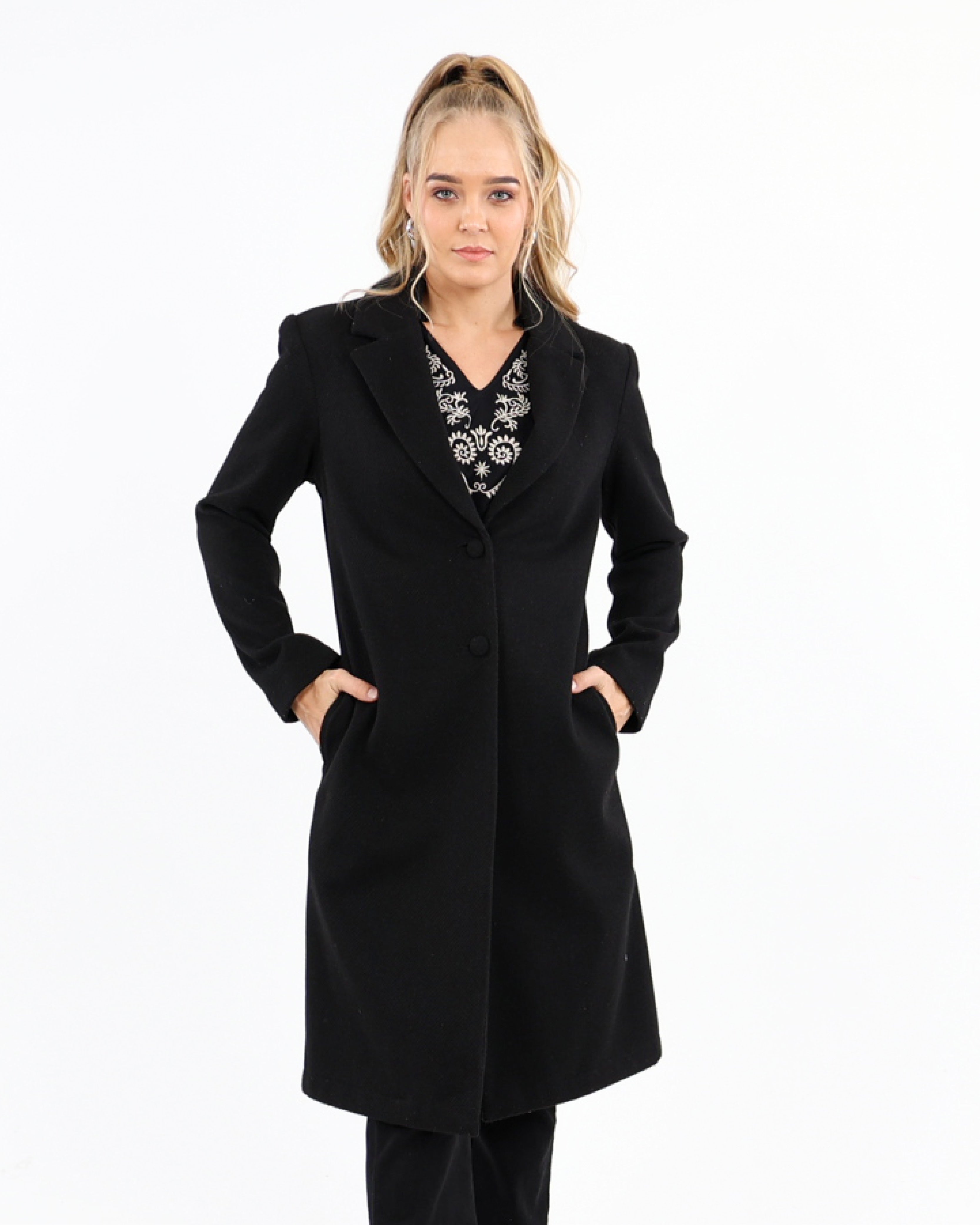 Twill Melton Coat