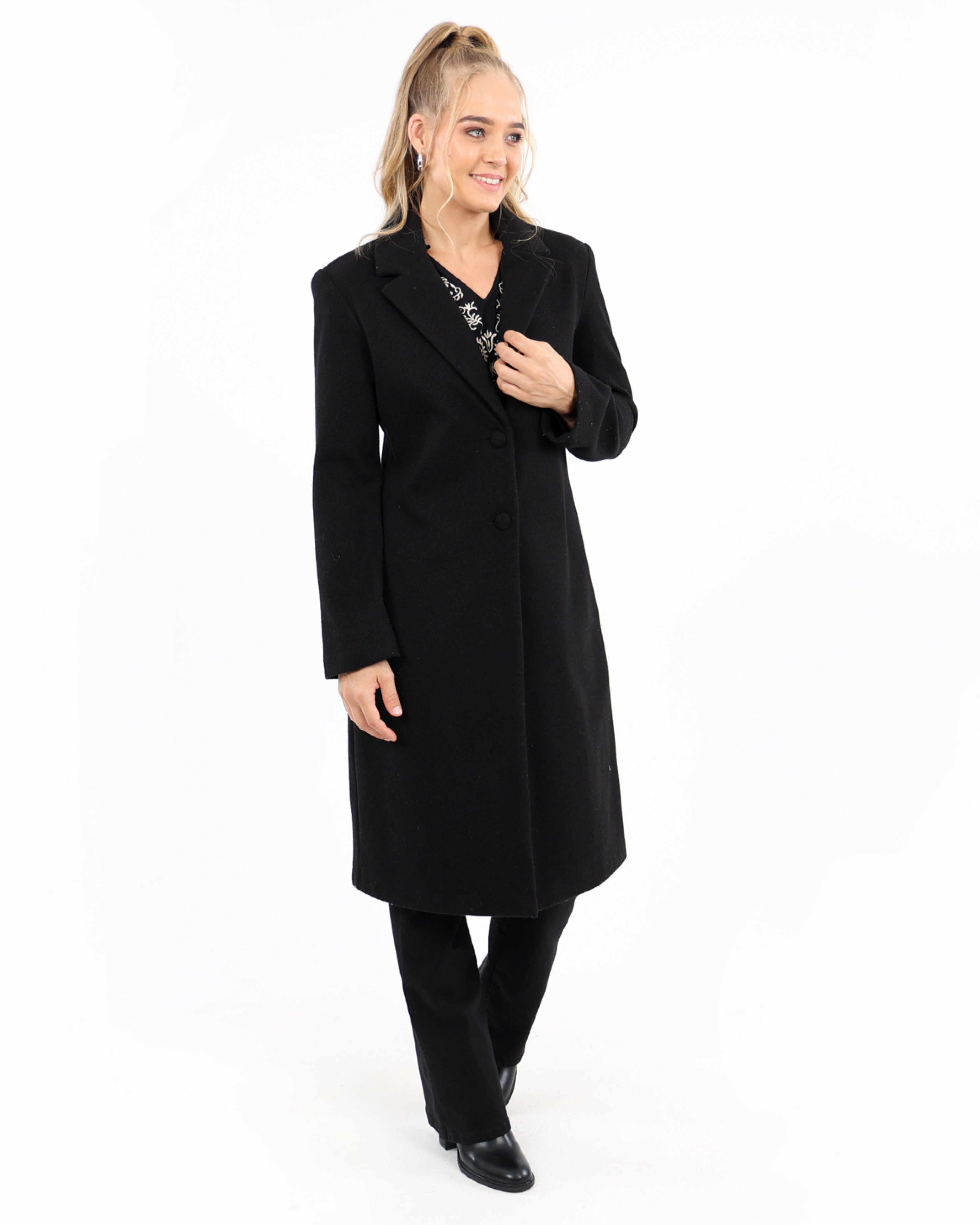 Twill Melton Coat