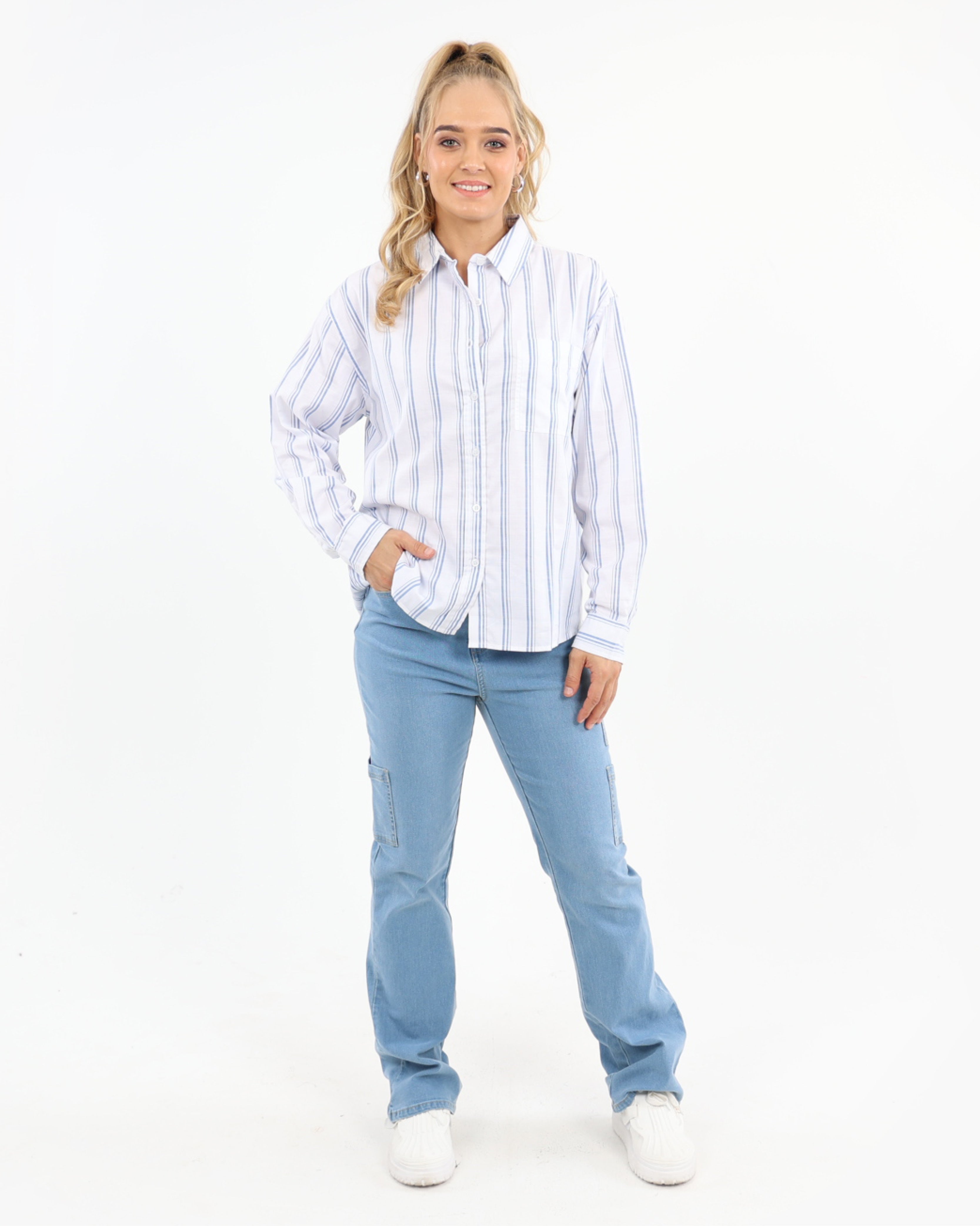 Blue Flared Jeans