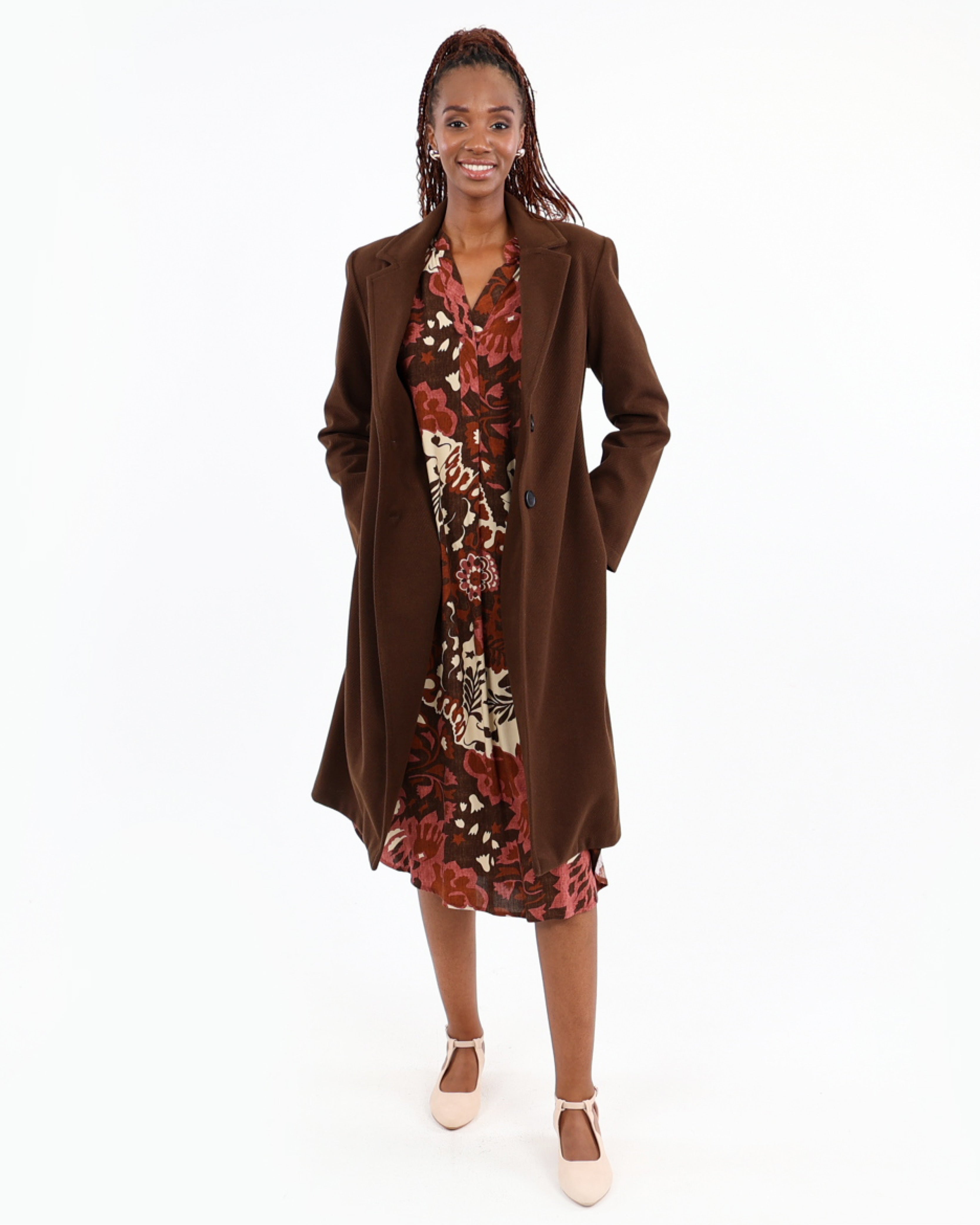 Twill Melton Coat