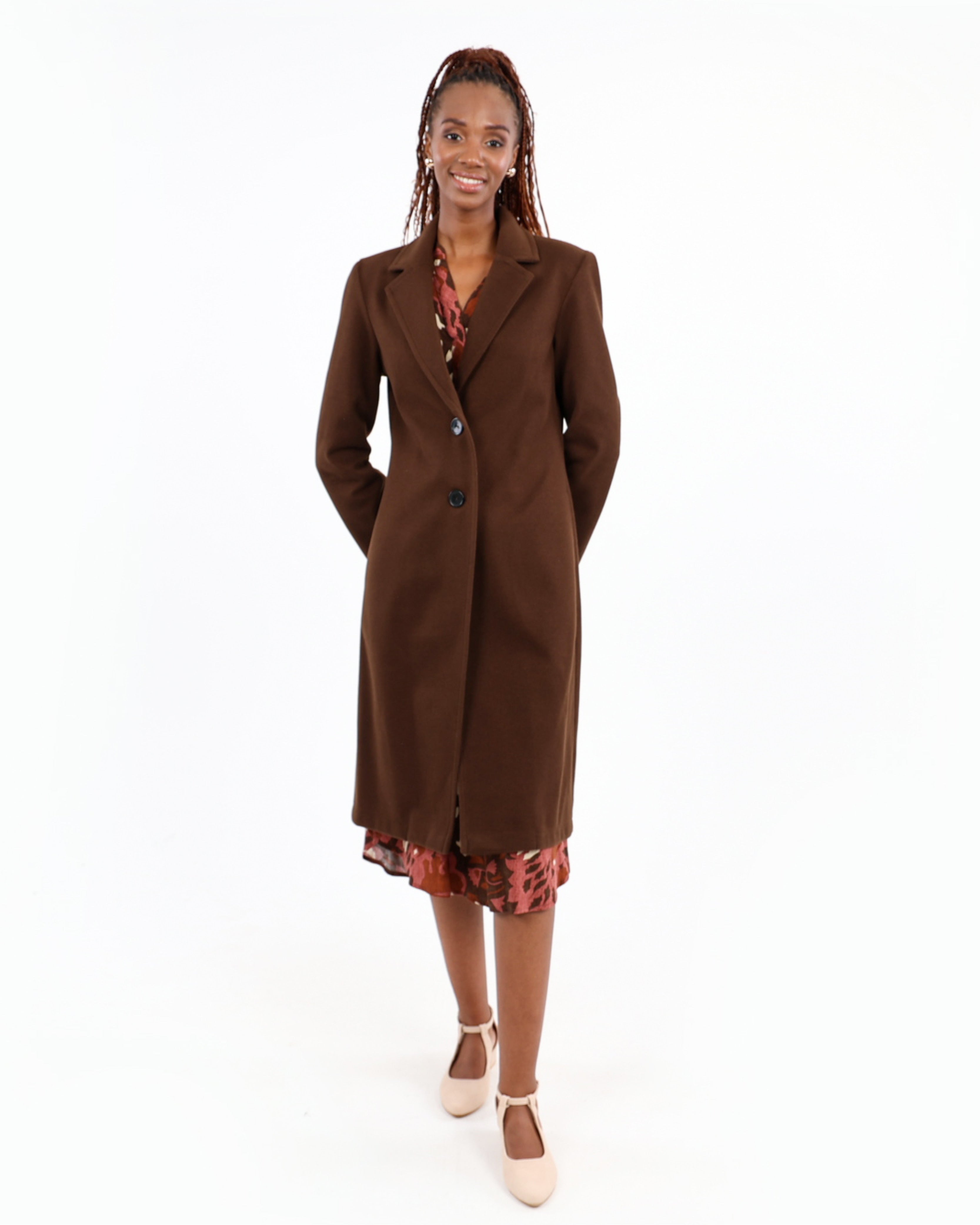 Twill Melton Coat