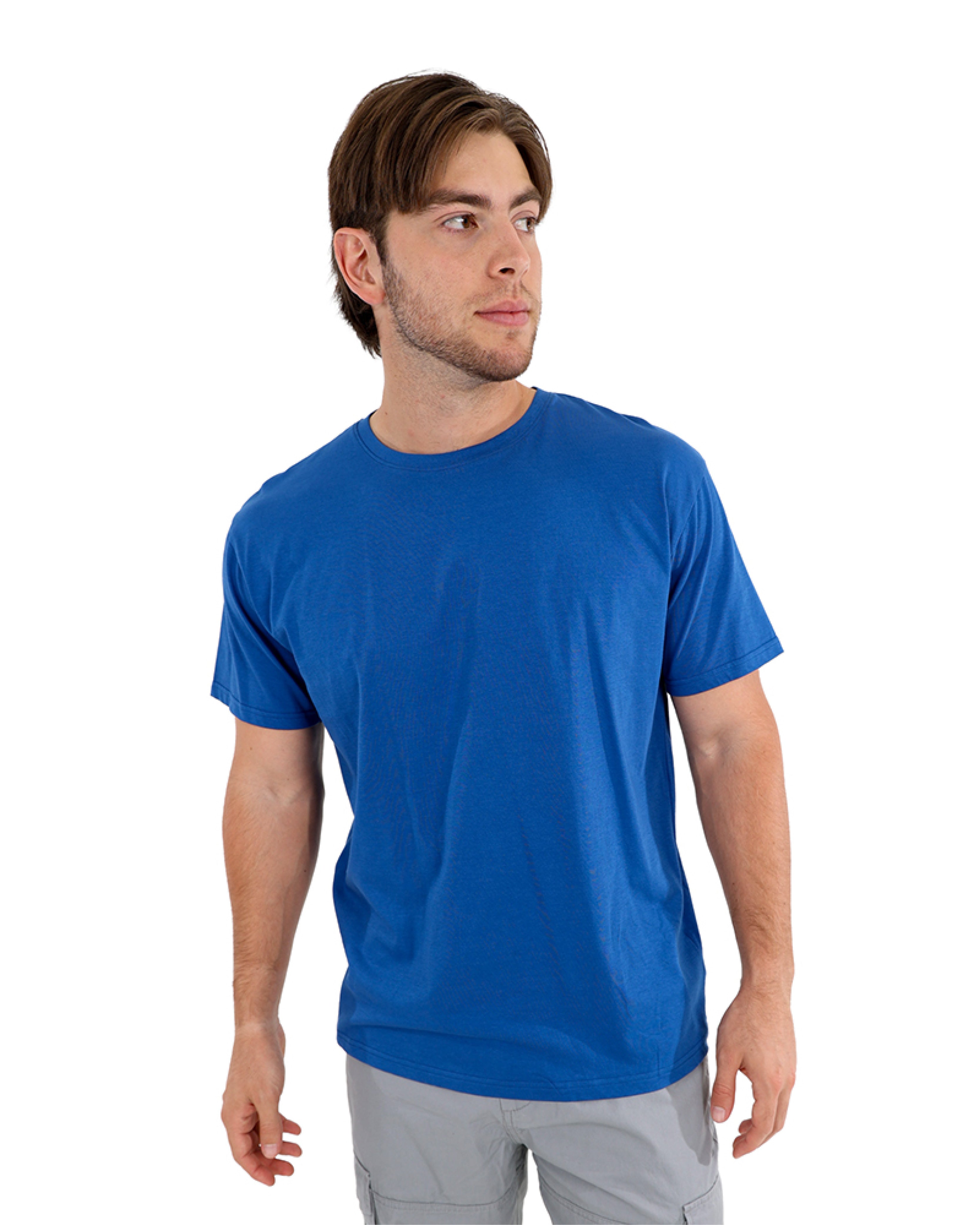 Short Sleeve DeJa Vu Blue Cotton T-Shirt