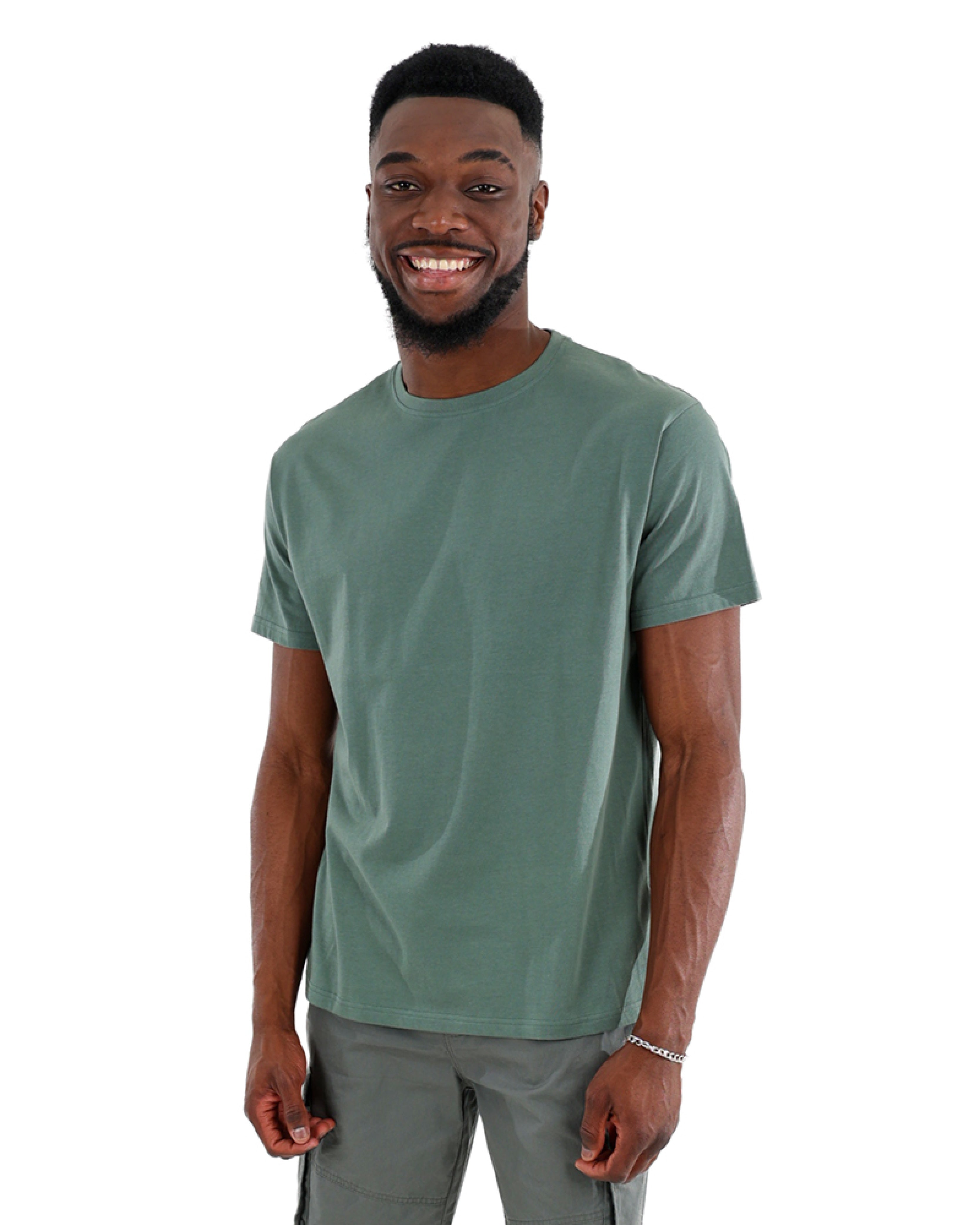 Short Sleeve Sage Cotton T-Shirt