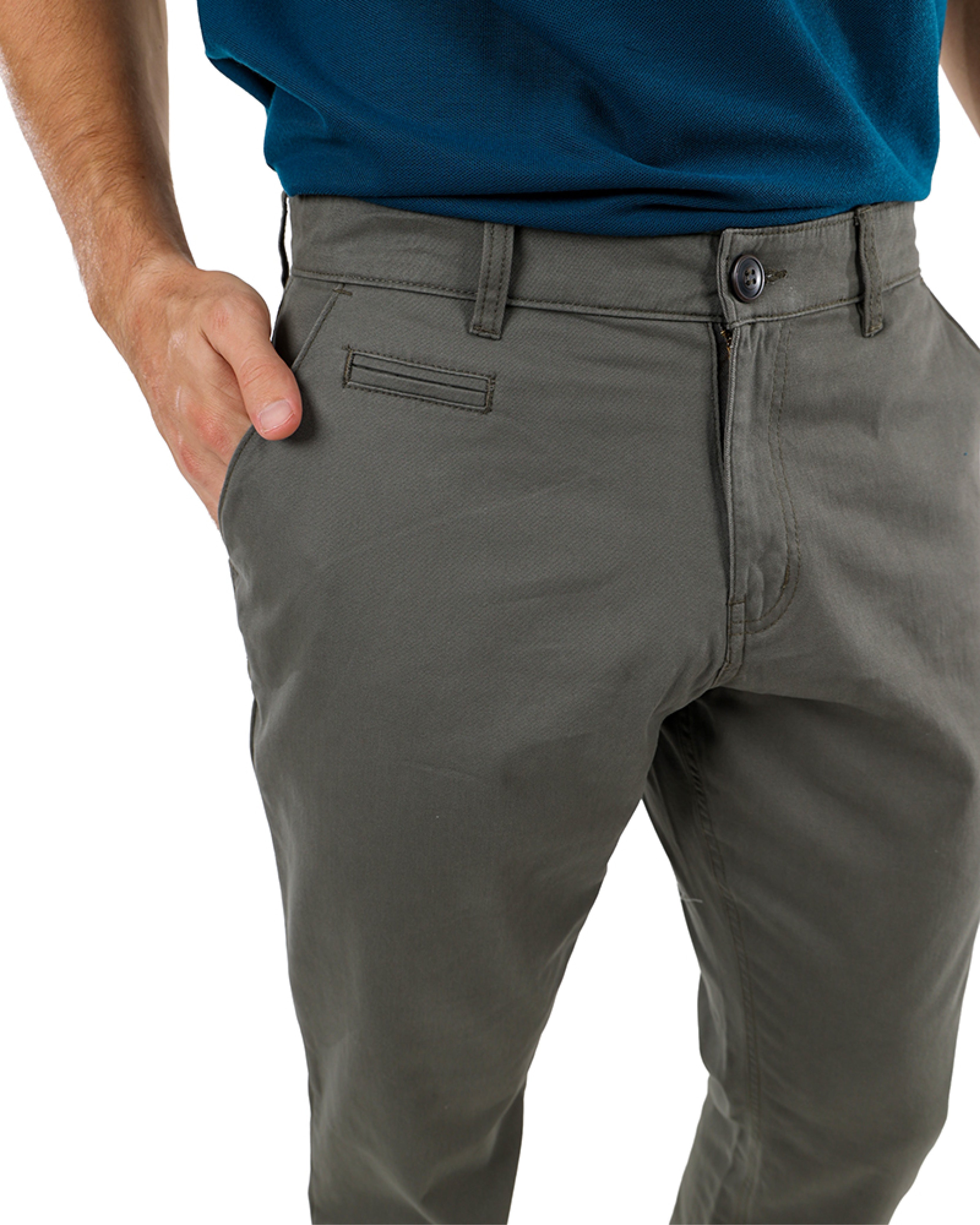Regular Fit Olive Chino