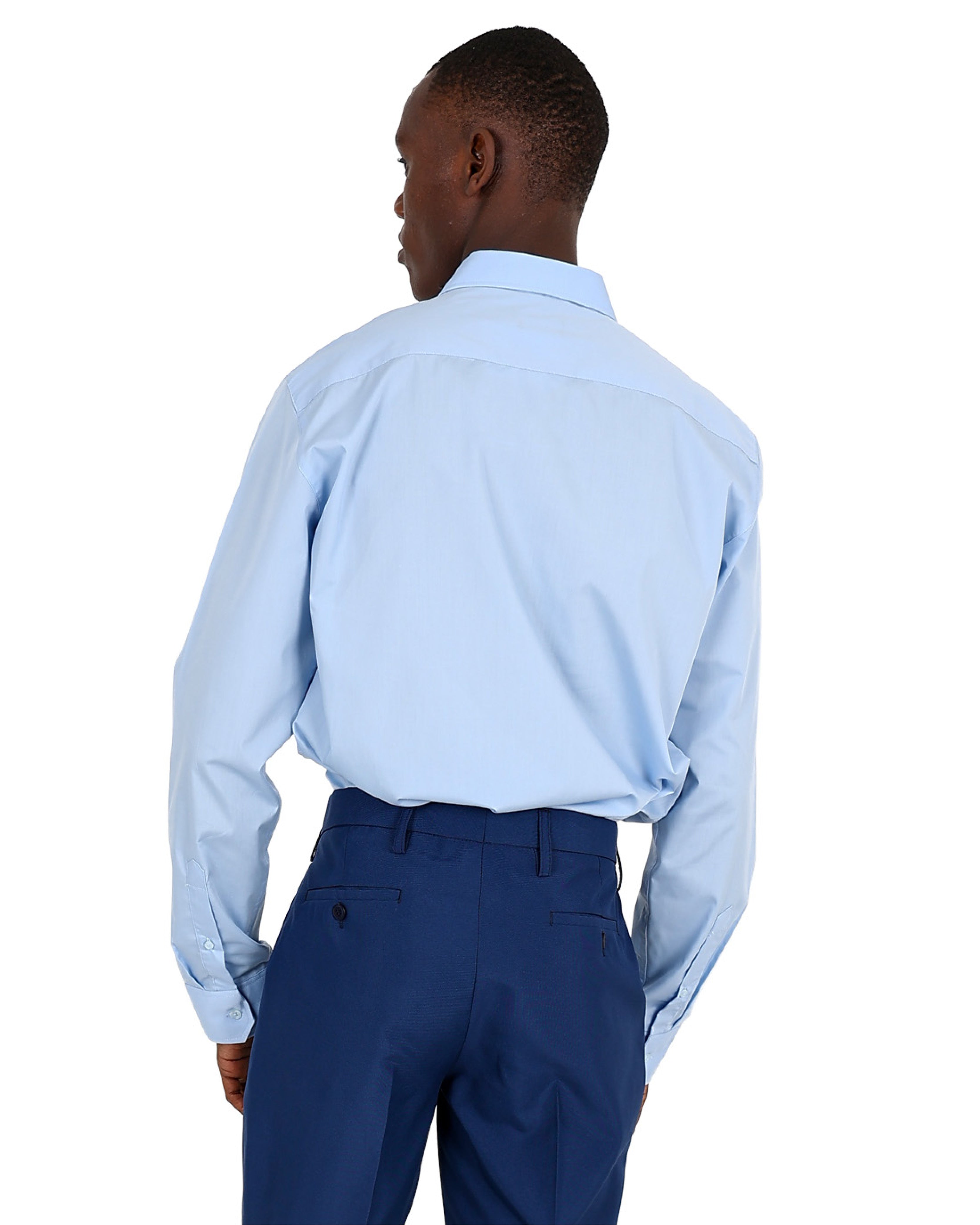 Light Blue Chambray Long Sleeve Classic Formal Shirt
