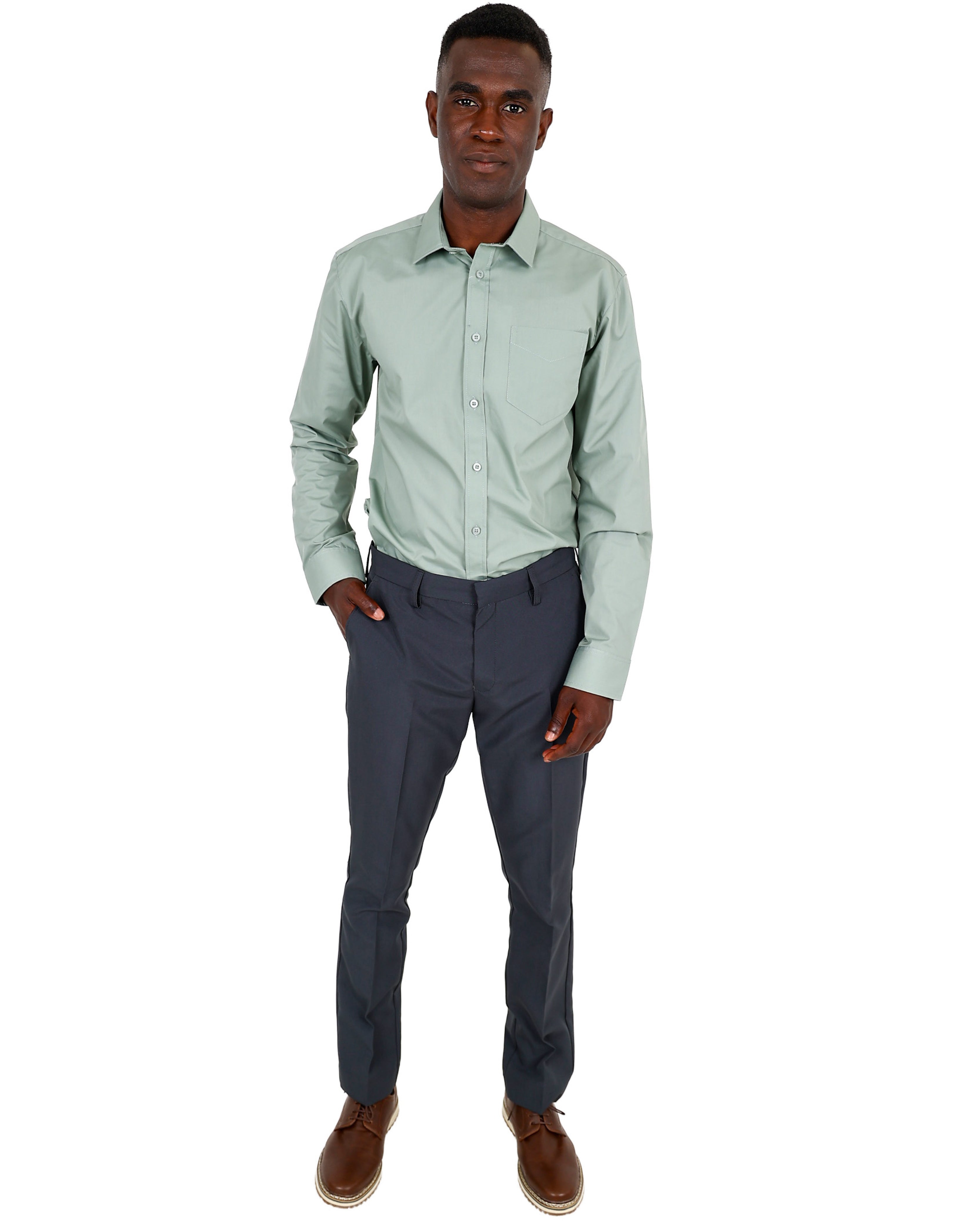 Charcoal Slim Fit Classic Formal Trouser