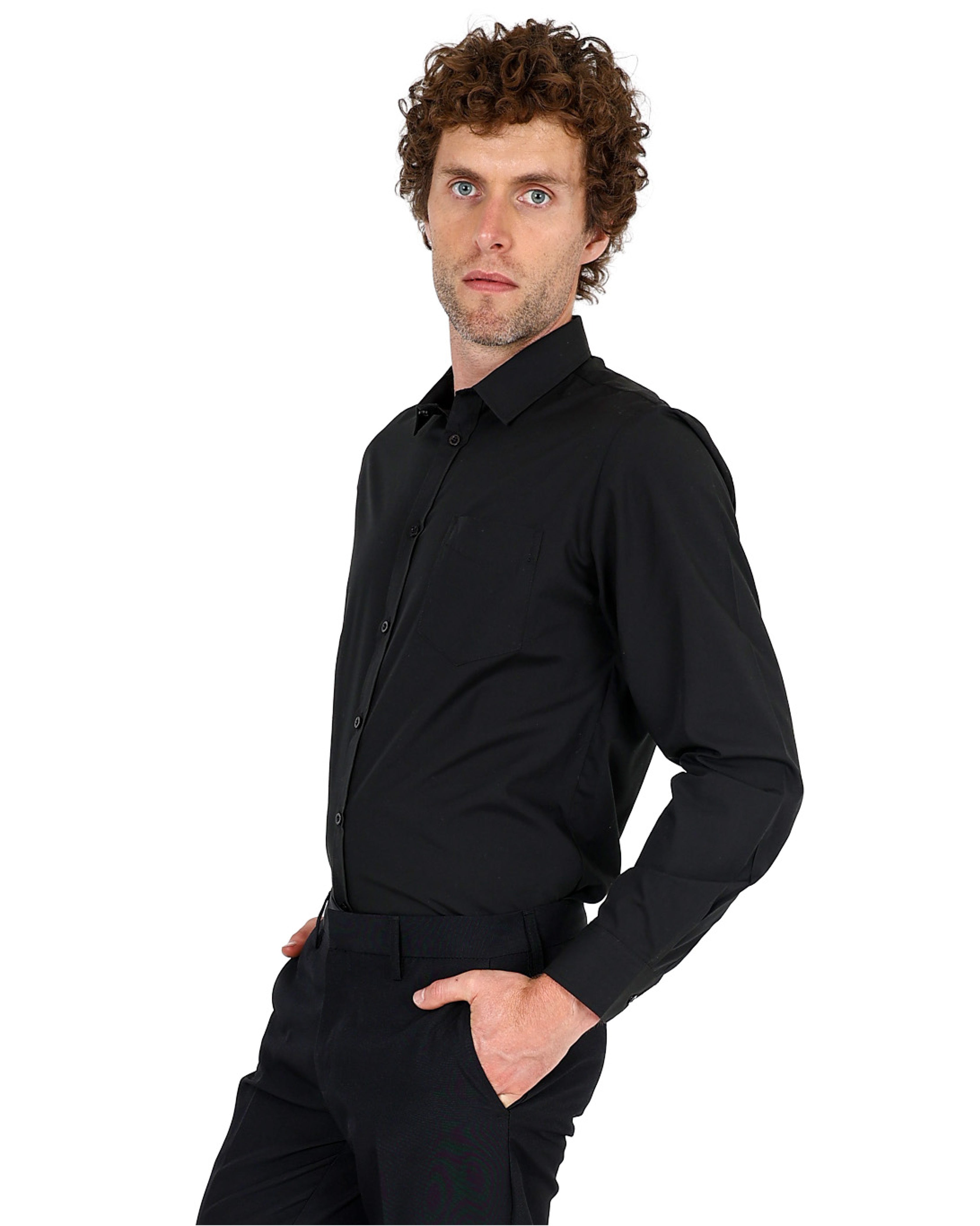 Black Long Sleeve Formal Shirt