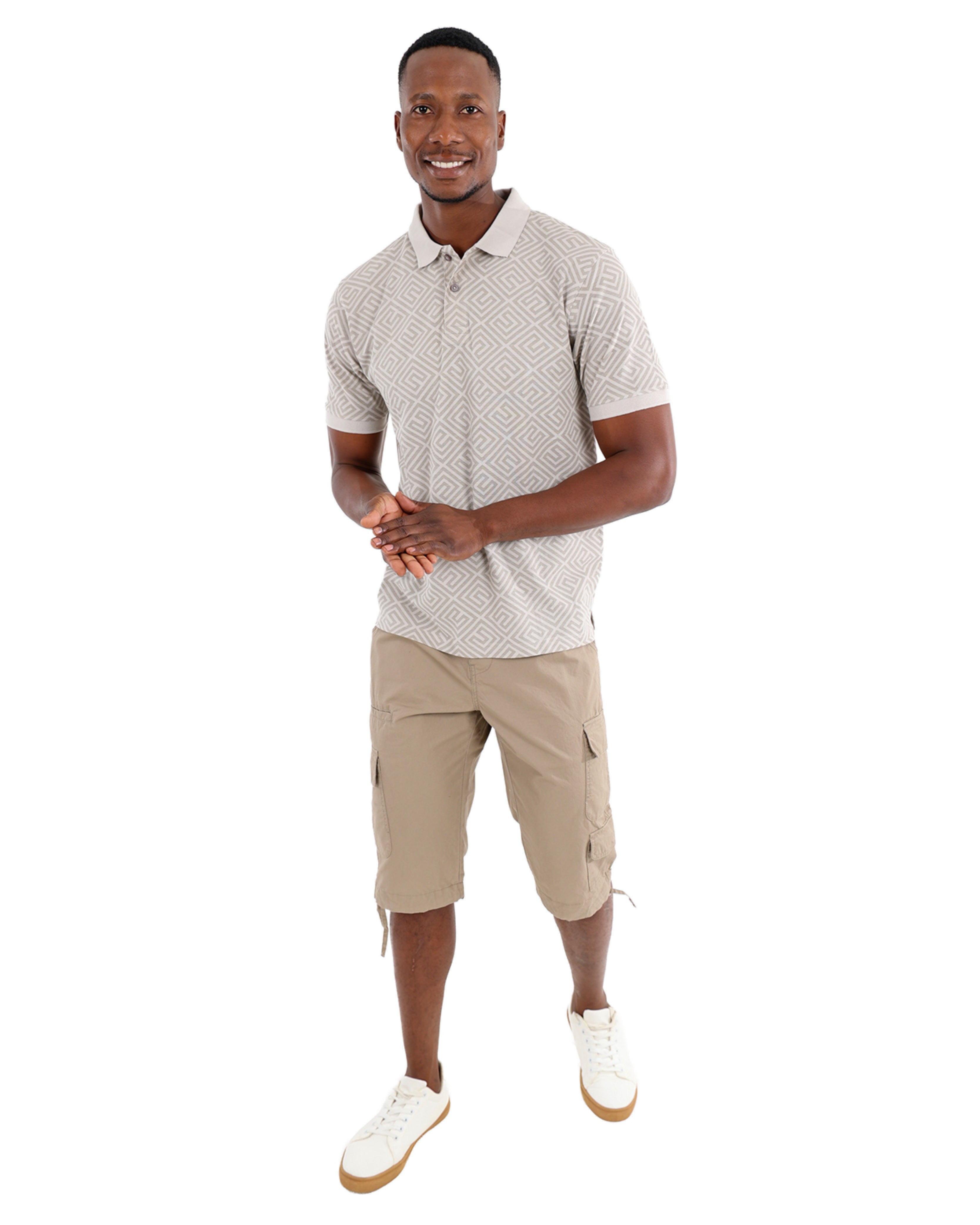 Cargo Cotton Twill Clamdigger Short