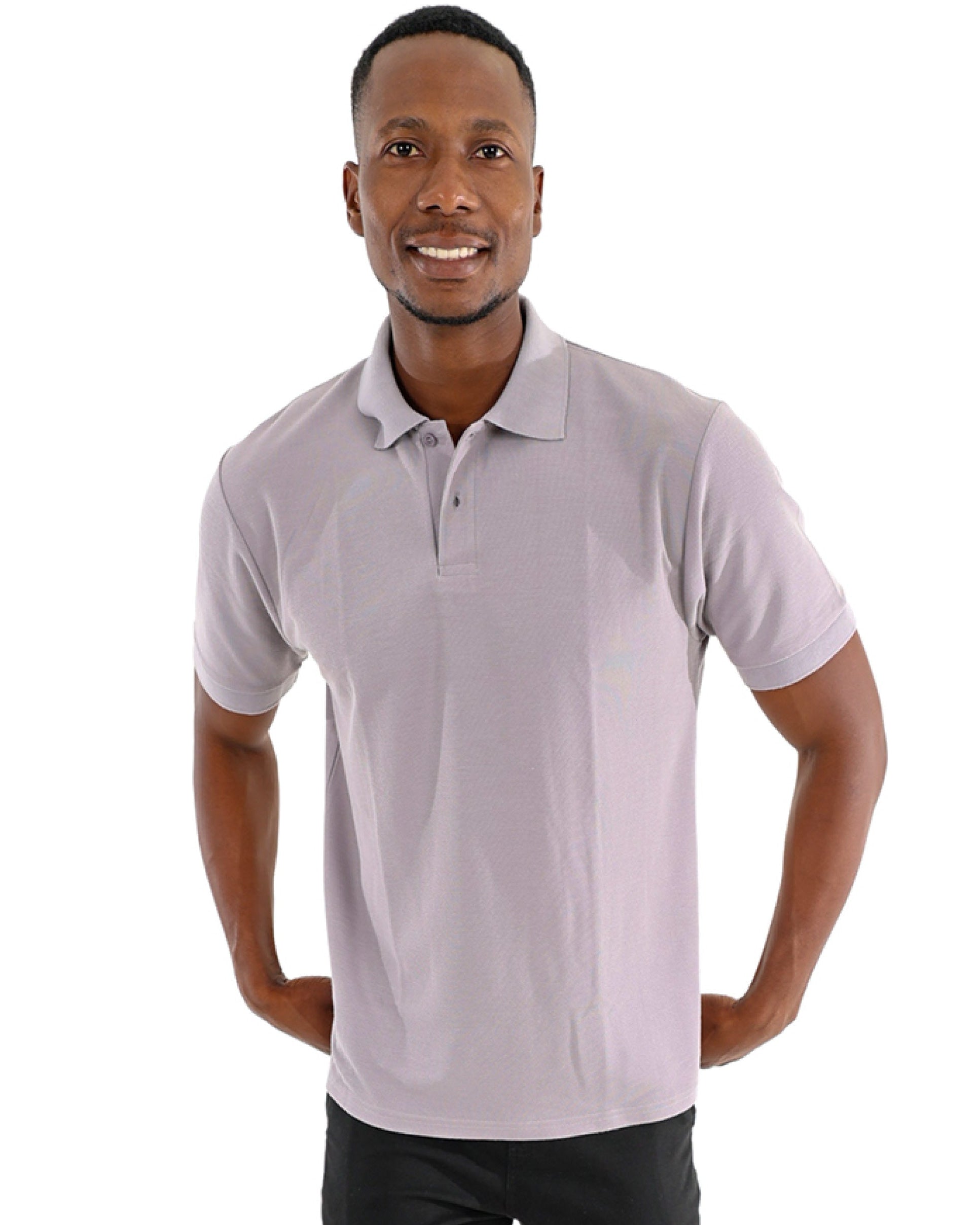 Pique Grey Short Sleeve Golfer