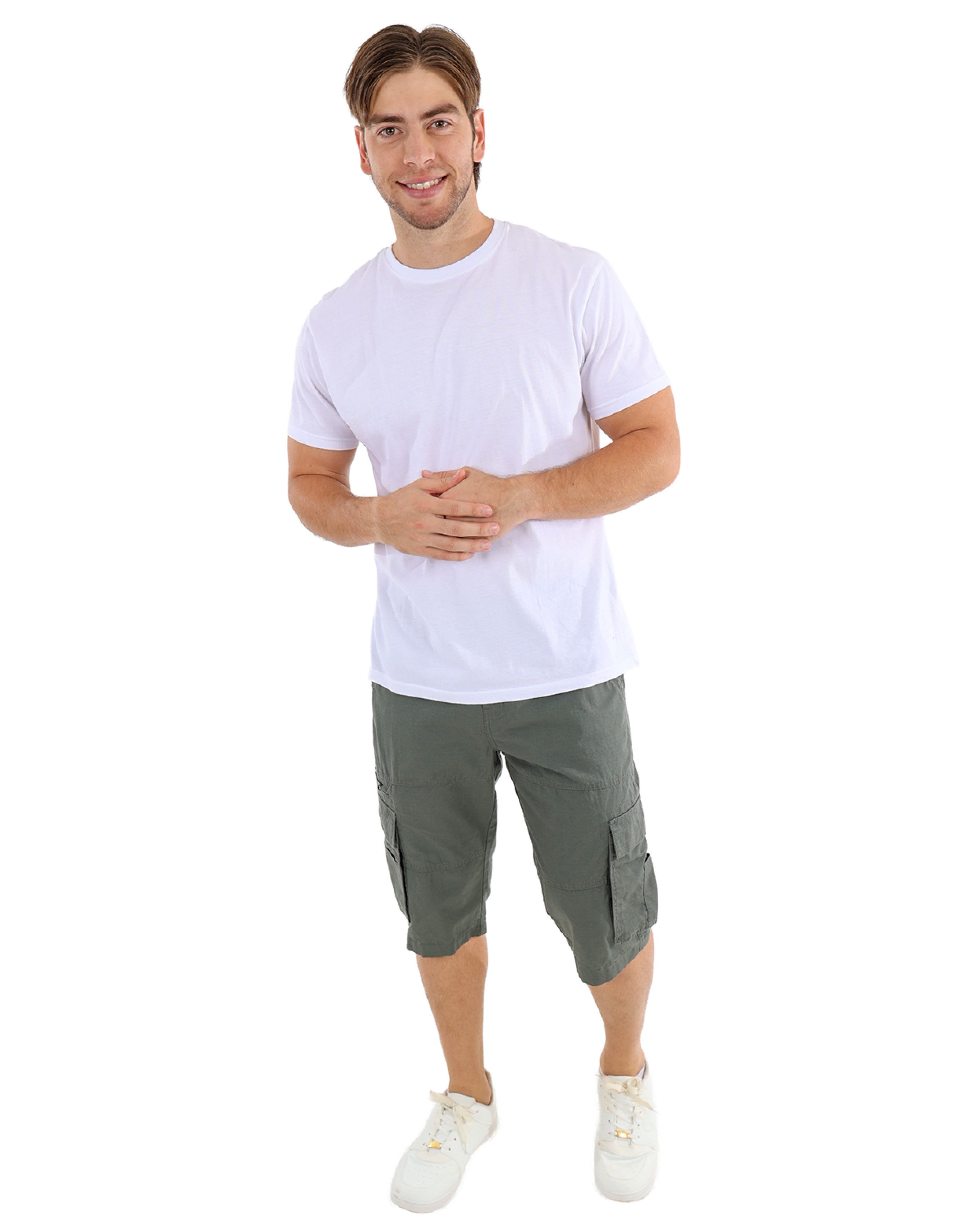 Cotton Ripstop Fatigue Clamdigger Shorts