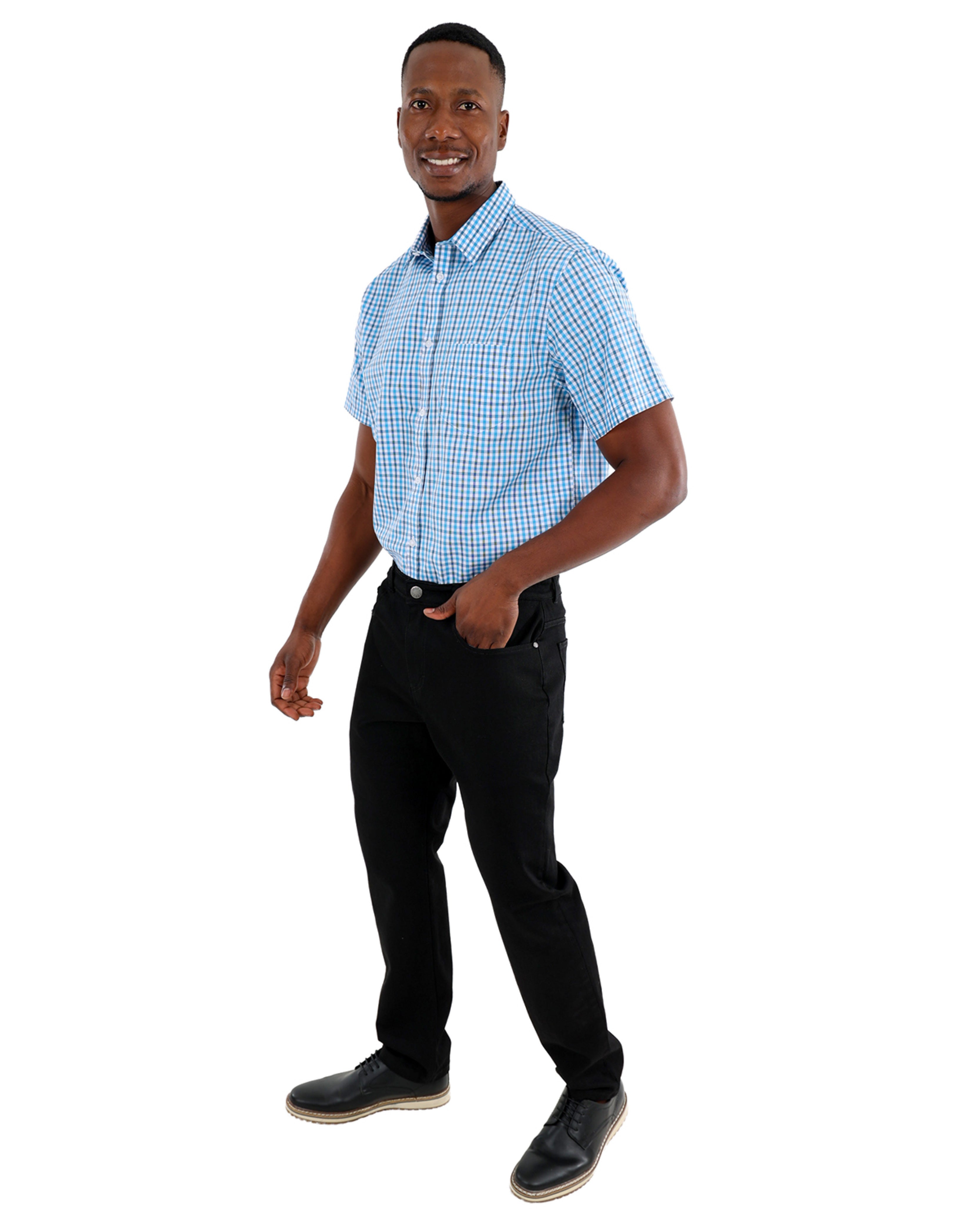 Black Slim Fit Tapered Jeans