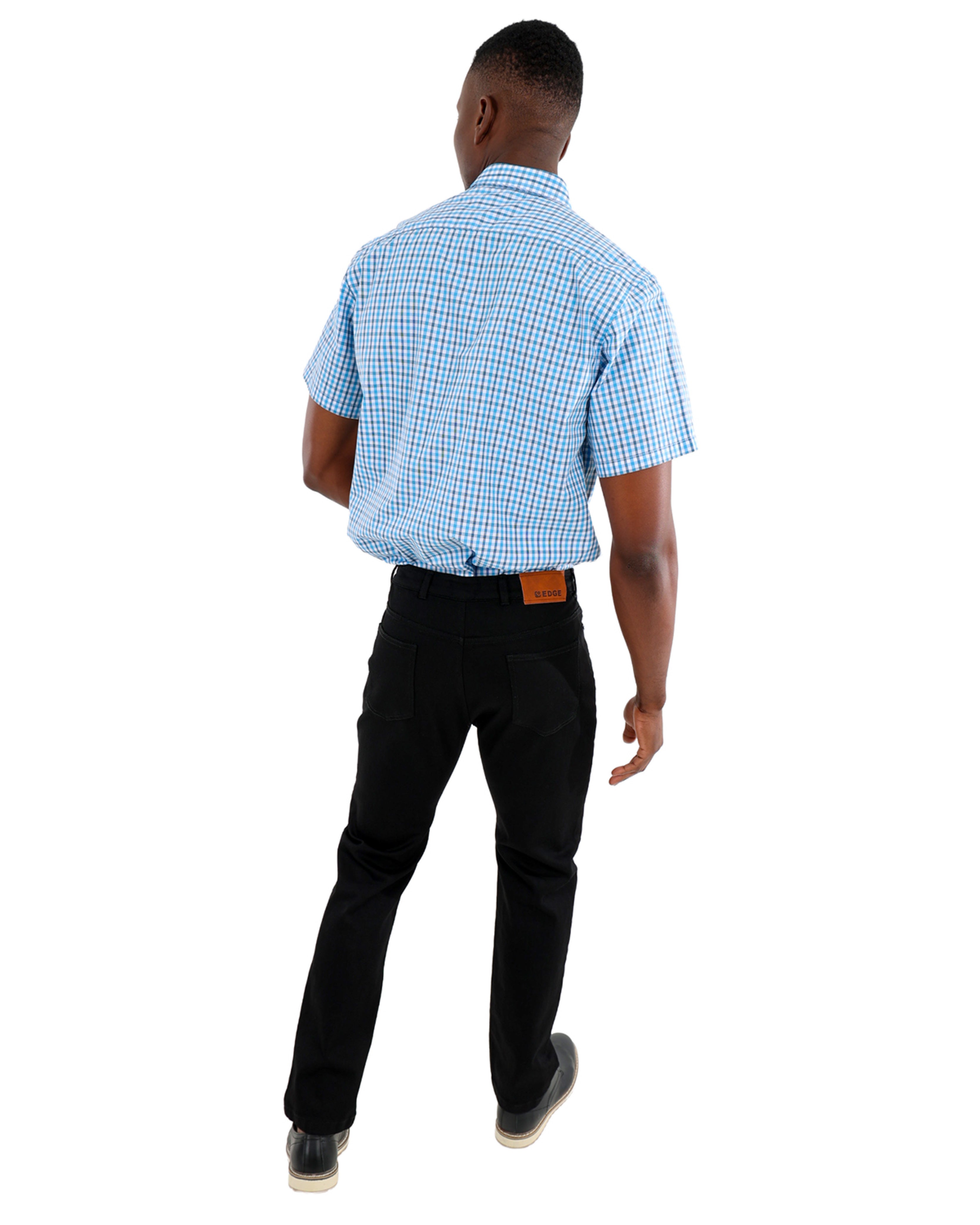 Black Slim Fit Tapered Jeans