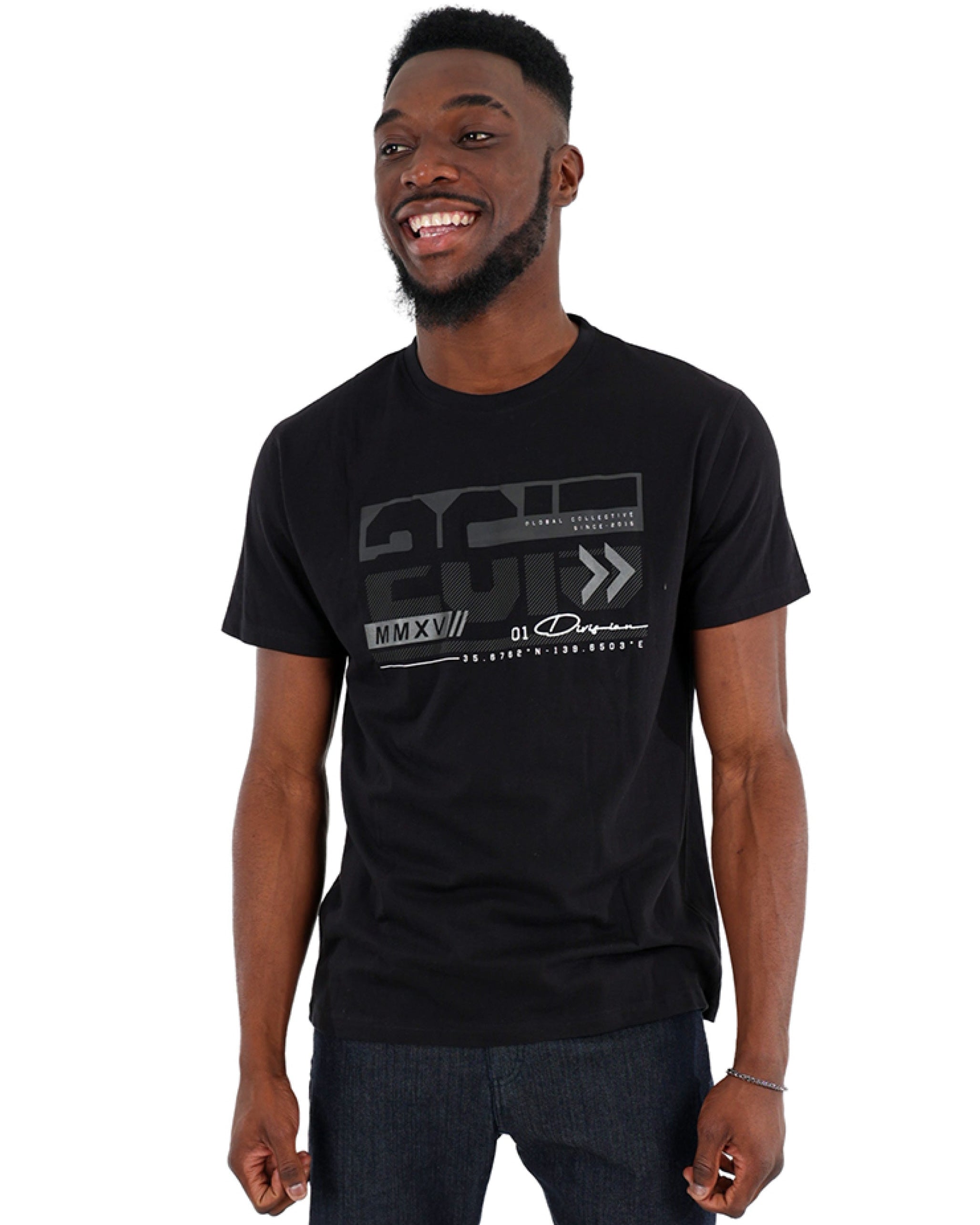 Short Sleeve Black 2015 Graphic T-Shirt