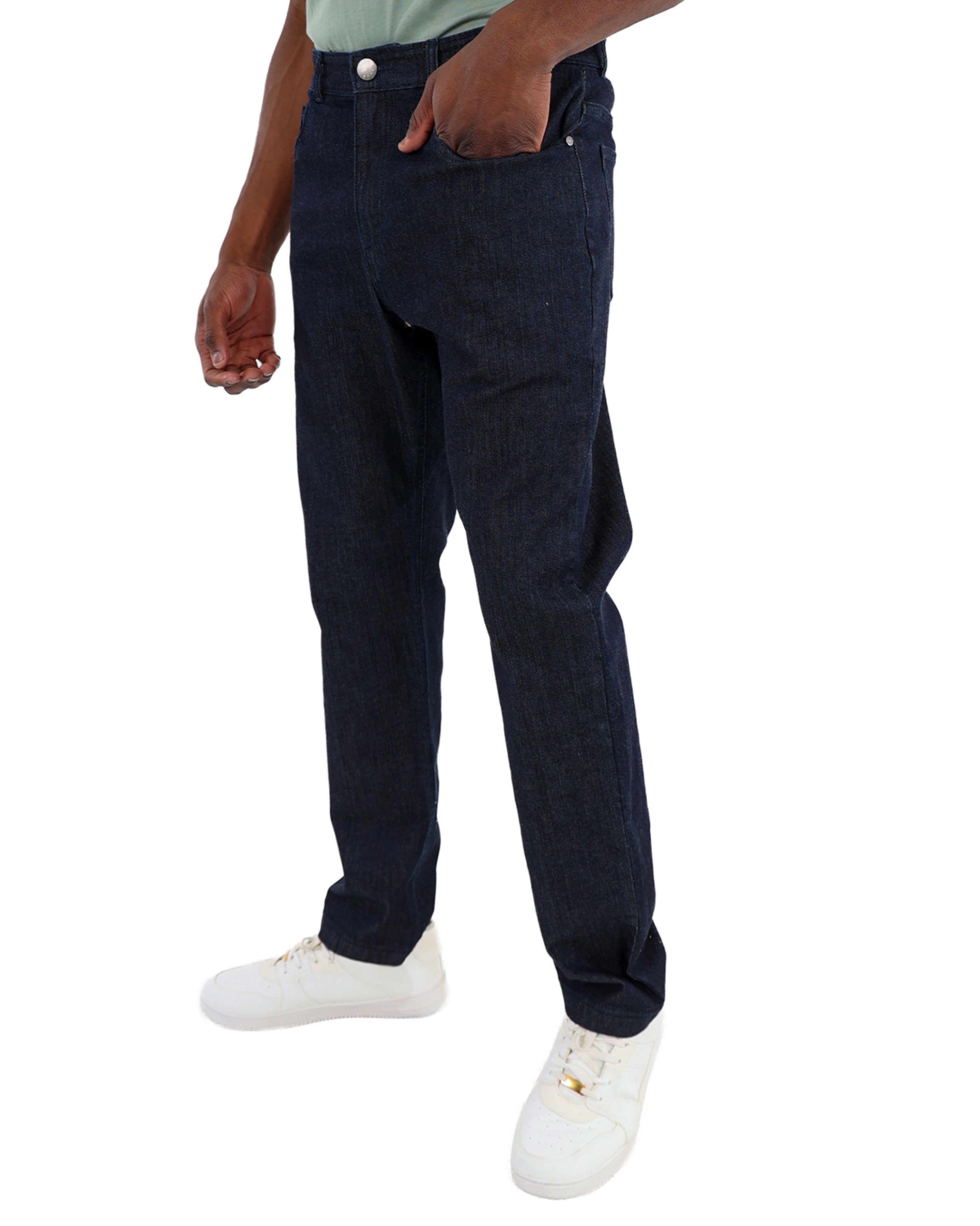 Tapered Mid Blue Jeans