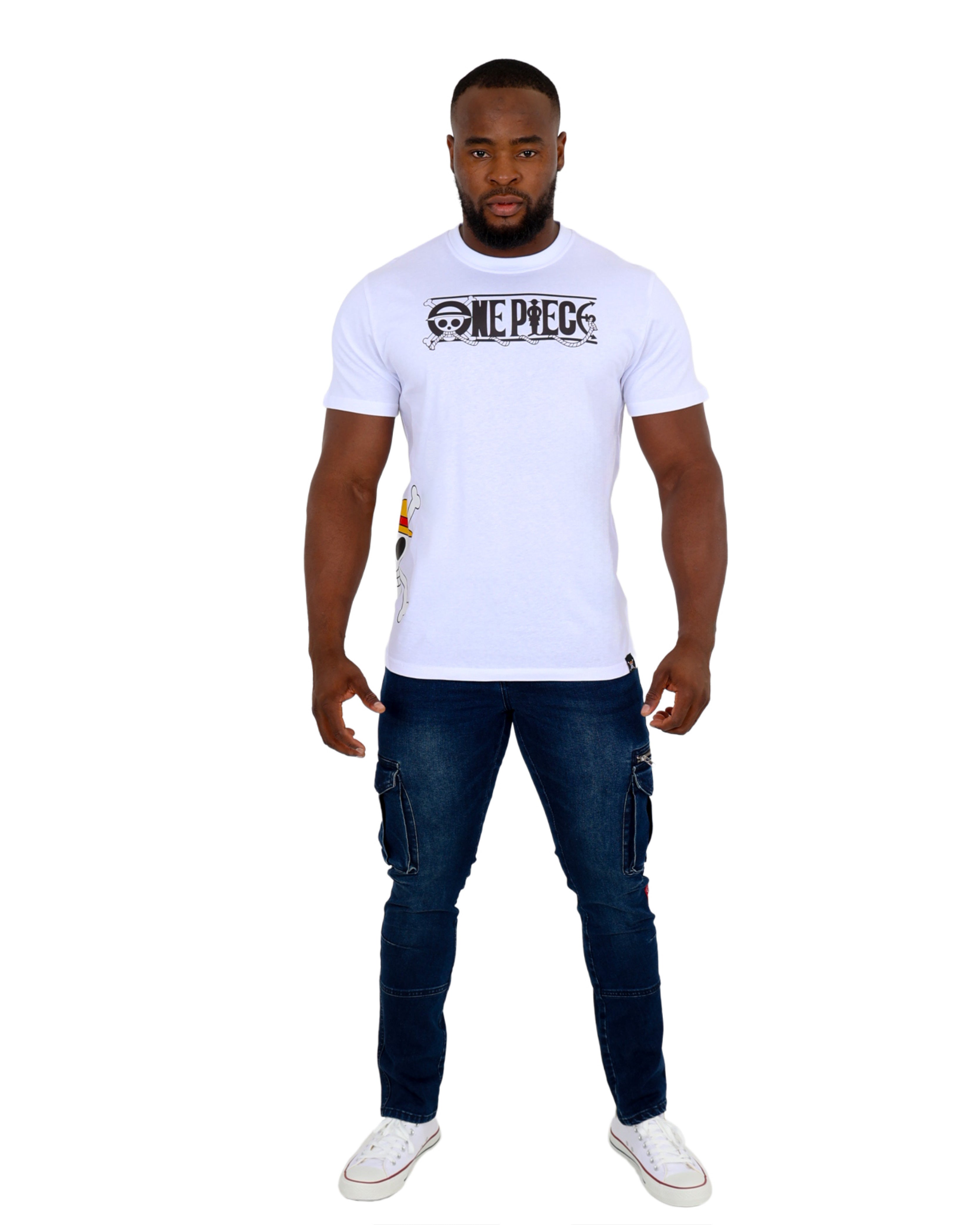 White One Piece Logo T-Shirt