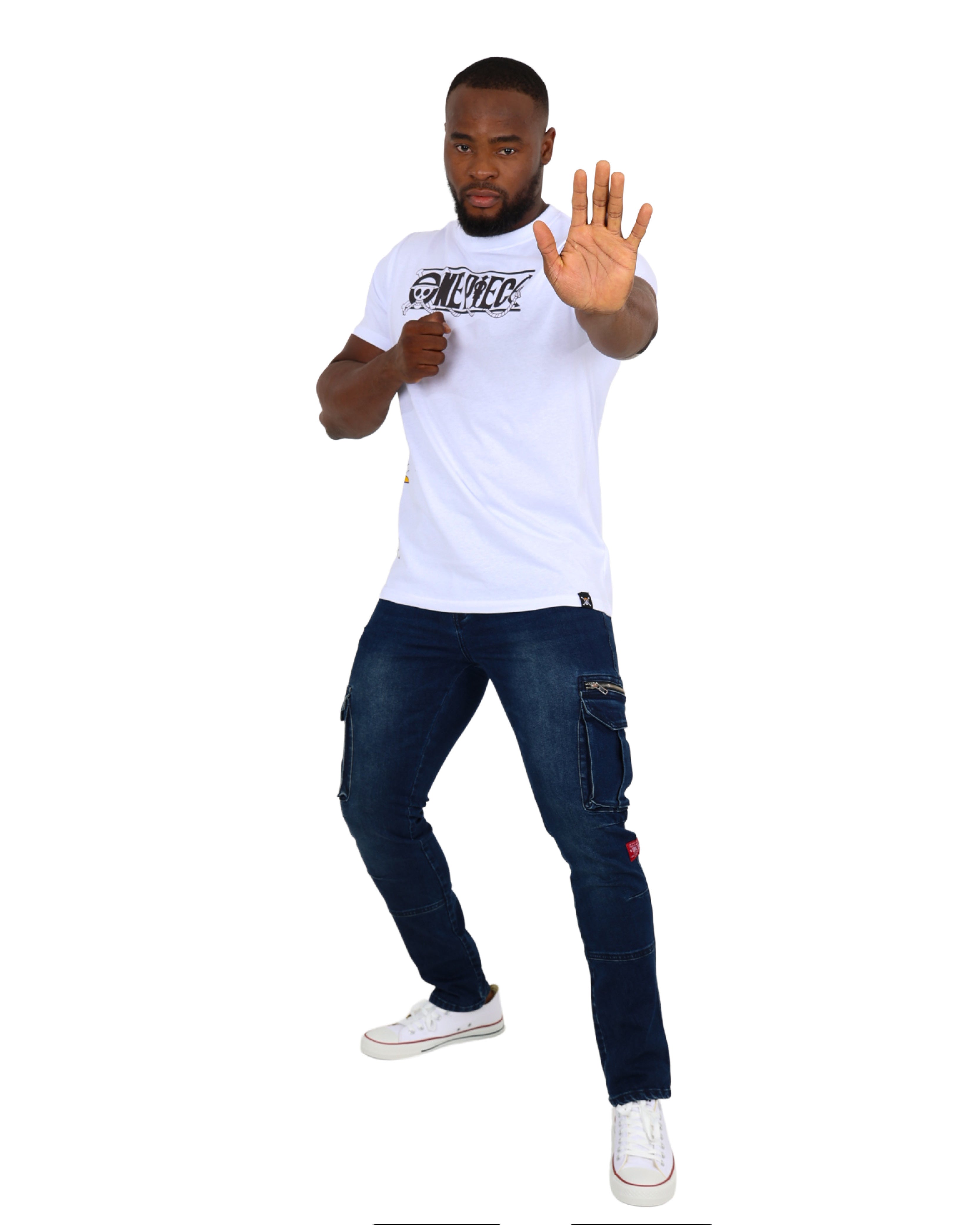 White One Piece Logo T-Shirt