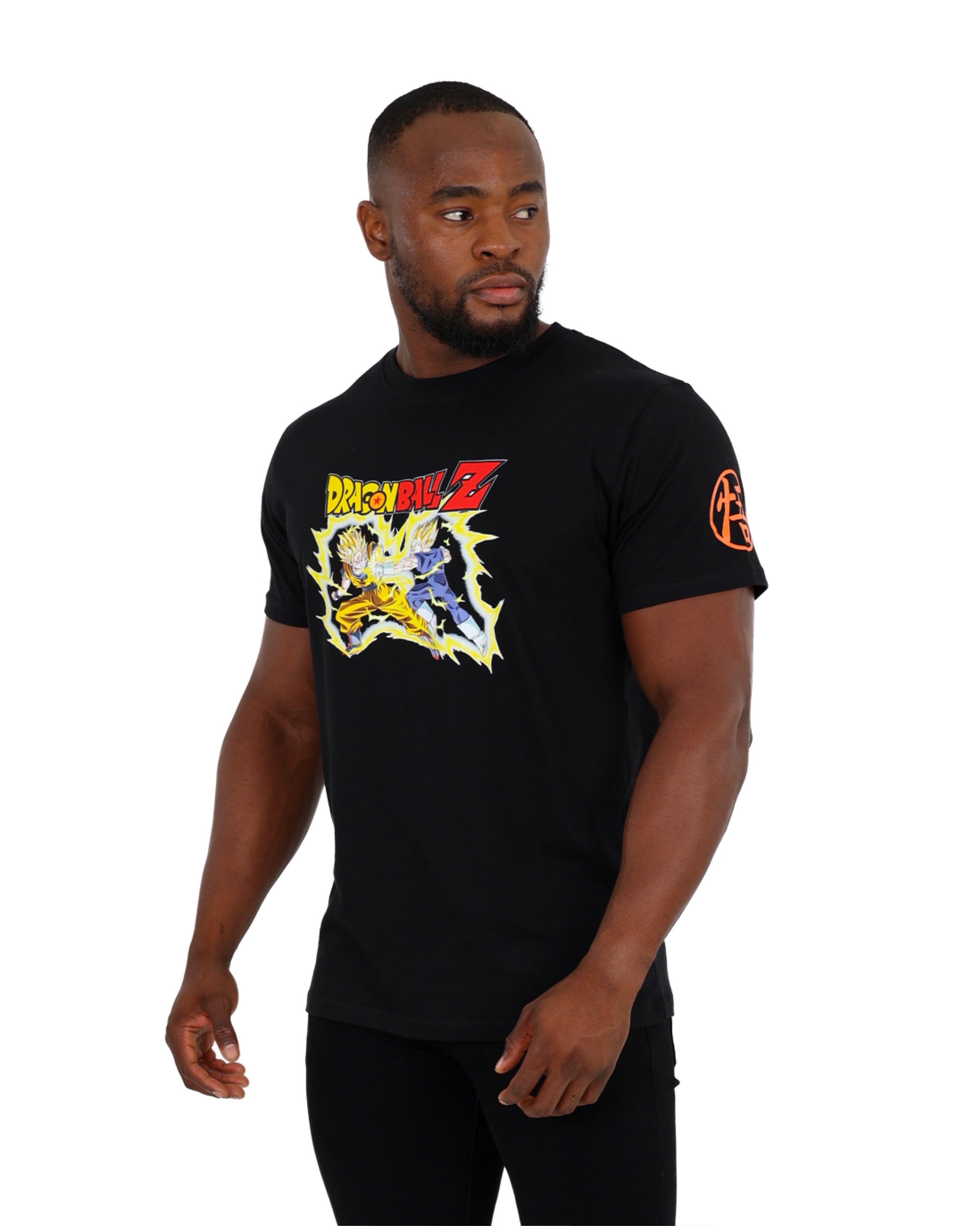 Dragon Ball Z Black Battle T-Shirt + FREE Goku Standee