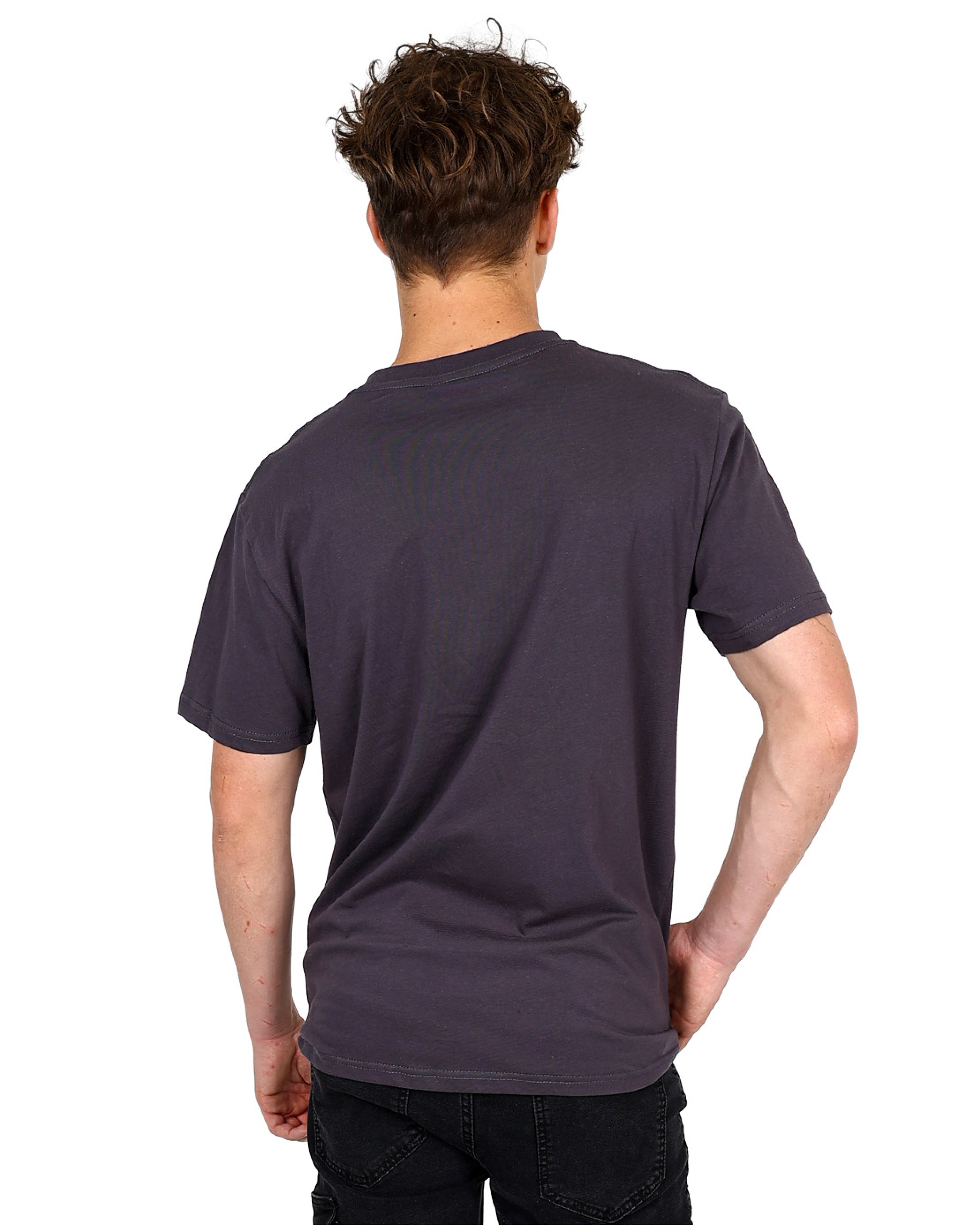 Short Sleeve Charcoal "Only Music Can Save Us" Graphic T-Shirt