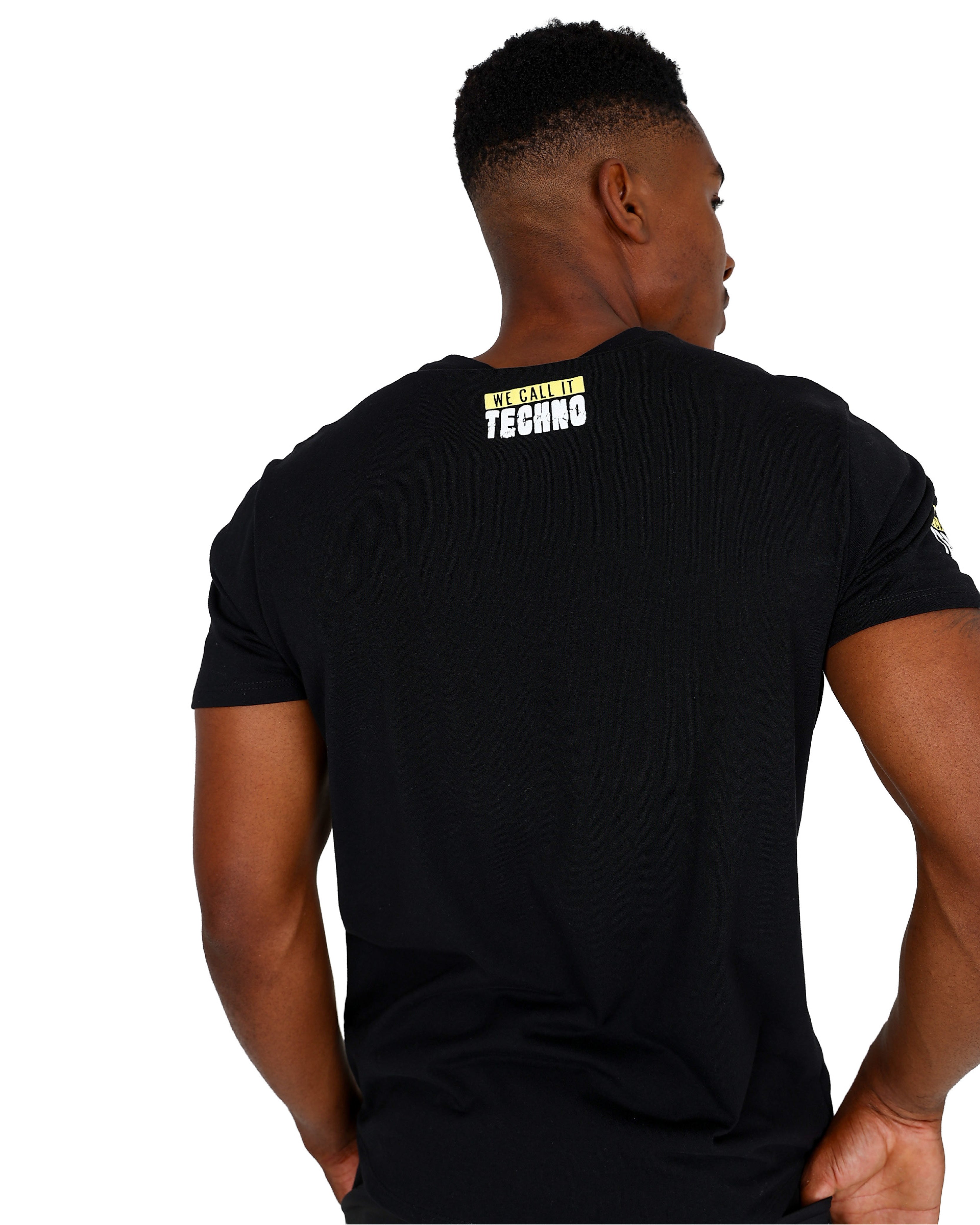Short Sleeve Black Grimey Graphic T-Shirts
