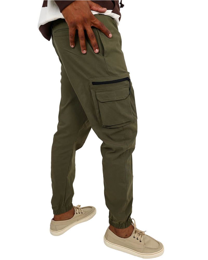 メンズウェア BRIEFING 3D LOGO PARKA&JOGGER SET OLIVE Olive Zipper Cargo Jogger