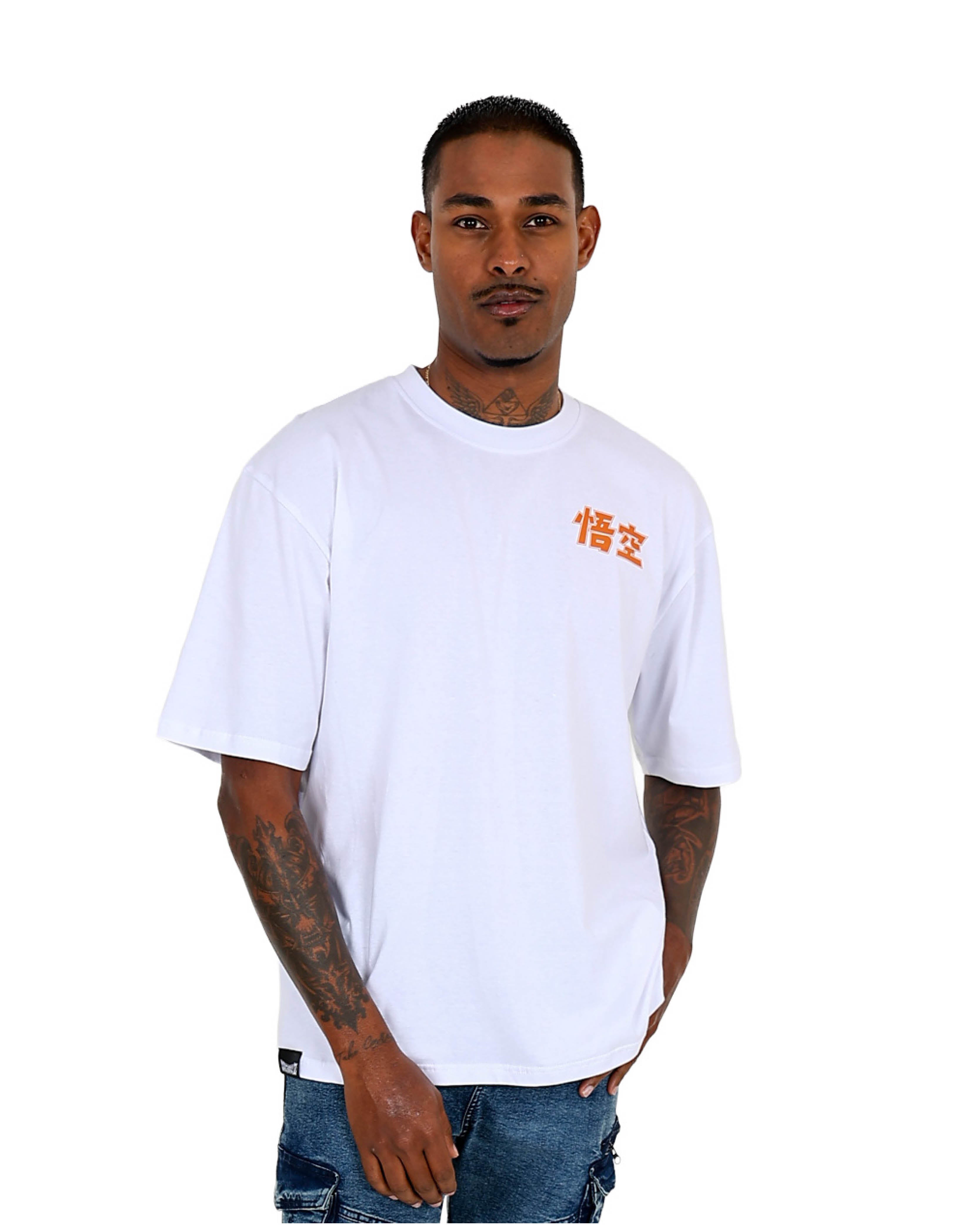 Short Sleeve White Dragon Ball Z Oversized T-Shirt