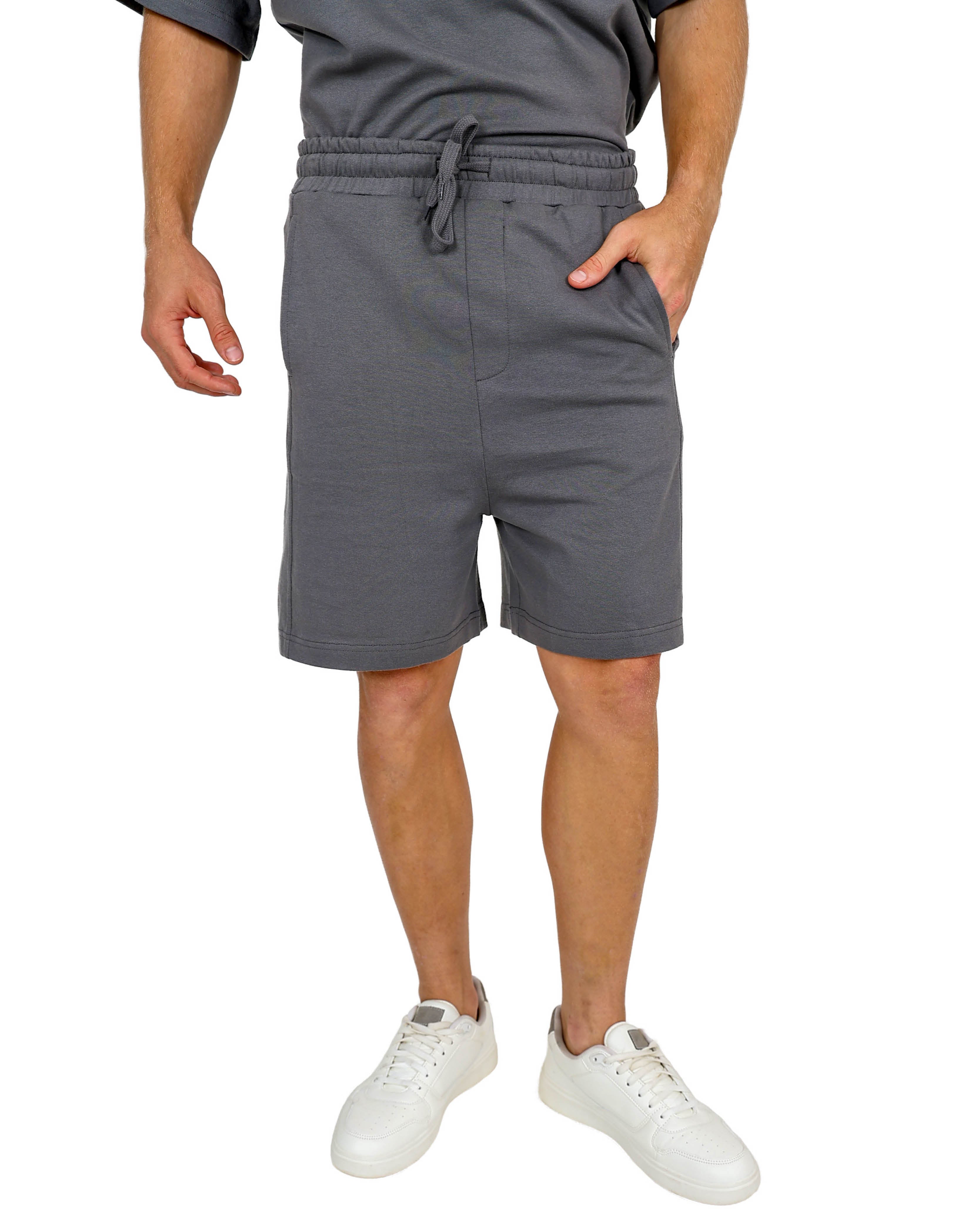 Grey Jogger Shorts