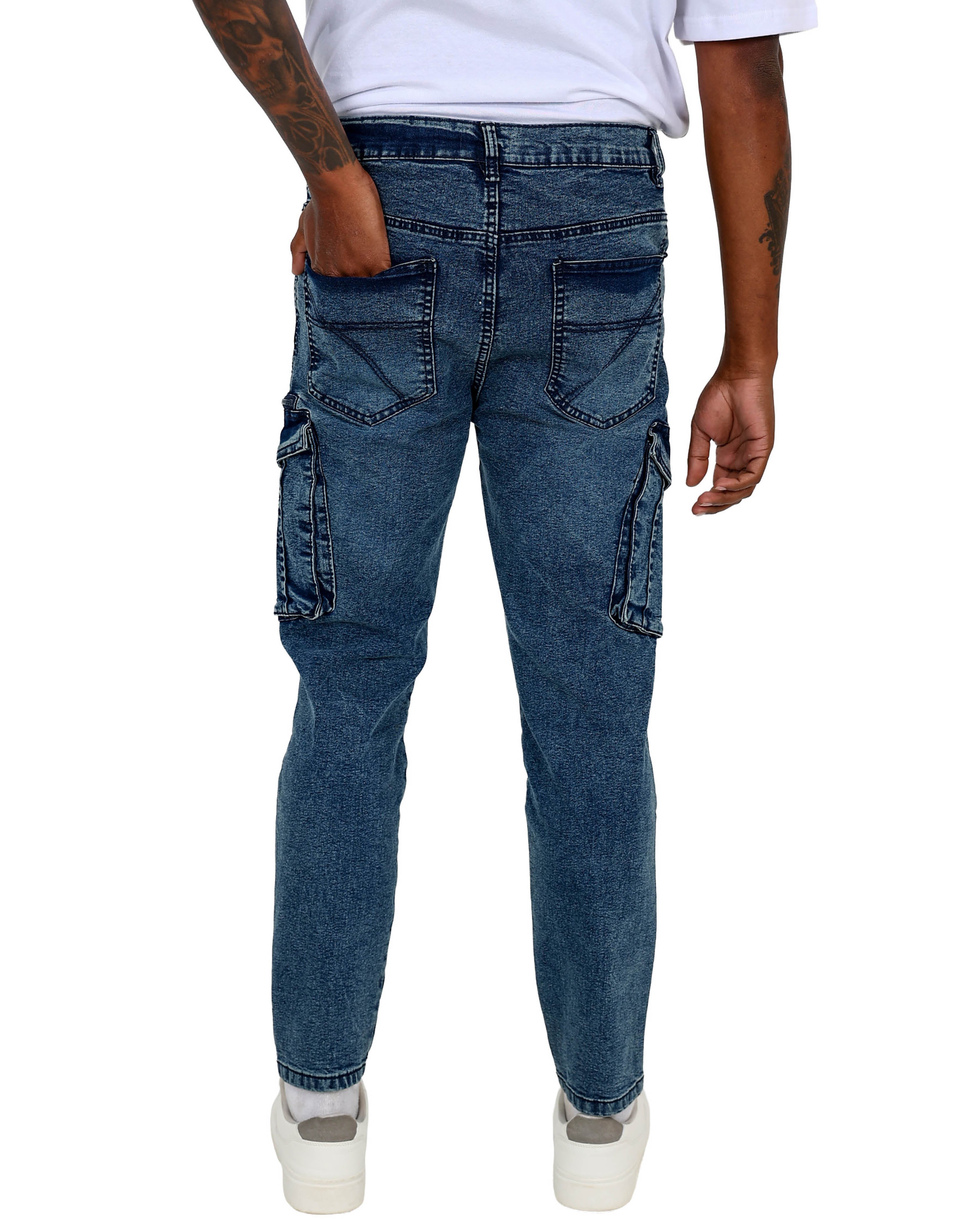 Indigo Cargo Stretch Skinny Jeans