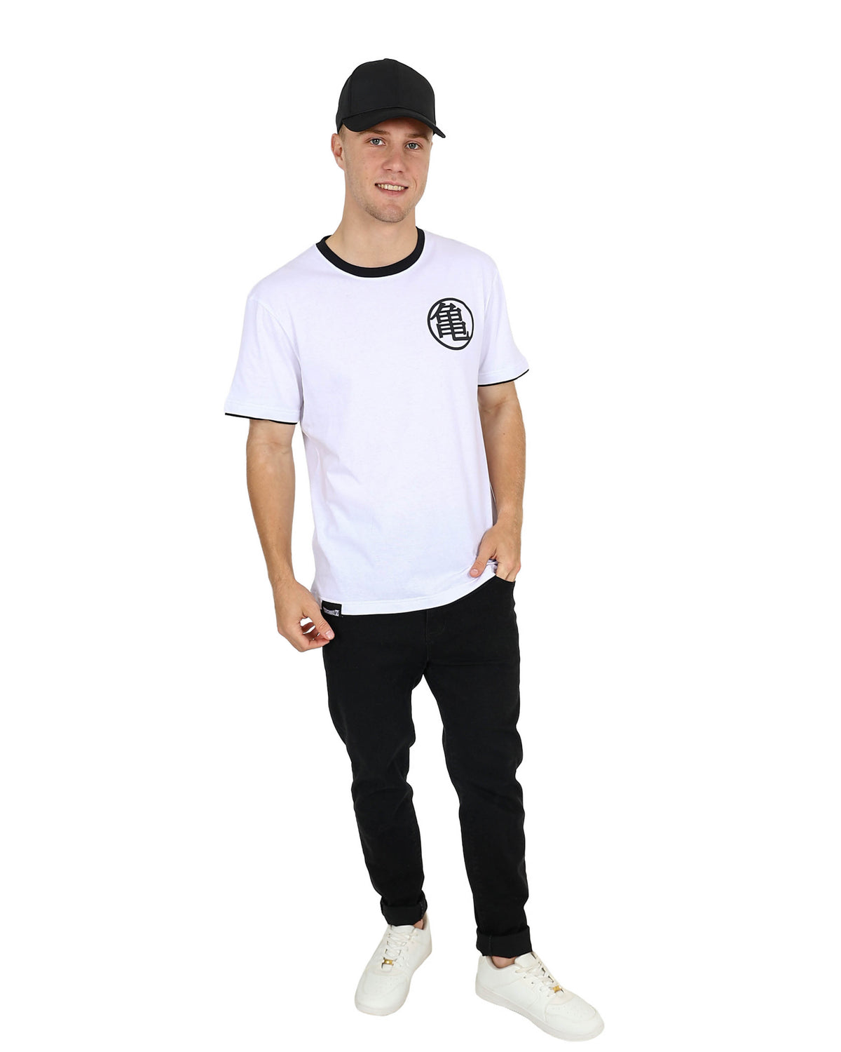 Dragon Ball Z White Heritage Ringer T-Shirt