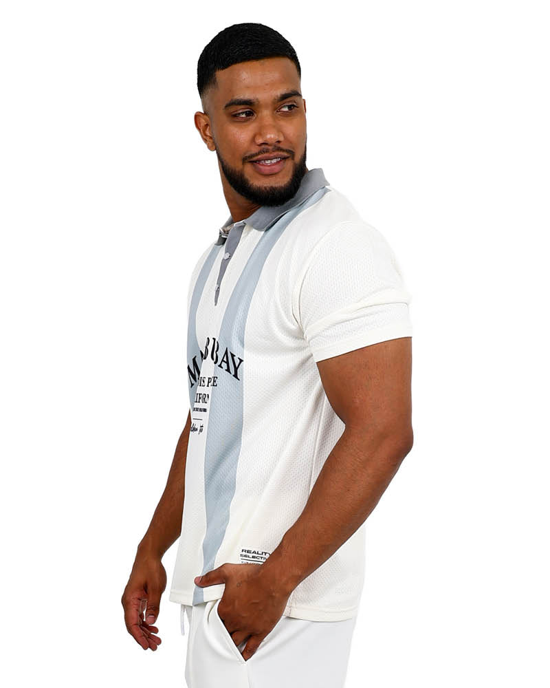 Short Sleeve Cream Malibu Soccer Golfer