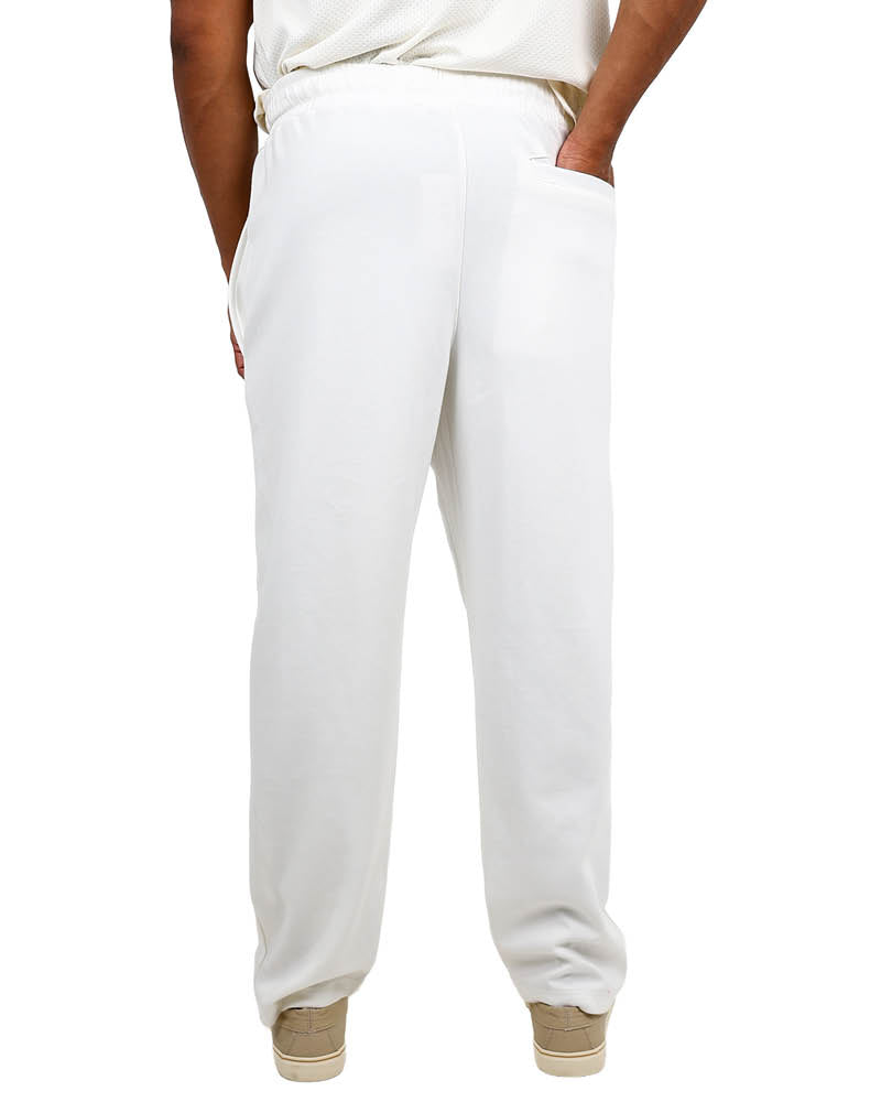 Cream Elasticated Pintucked Pants