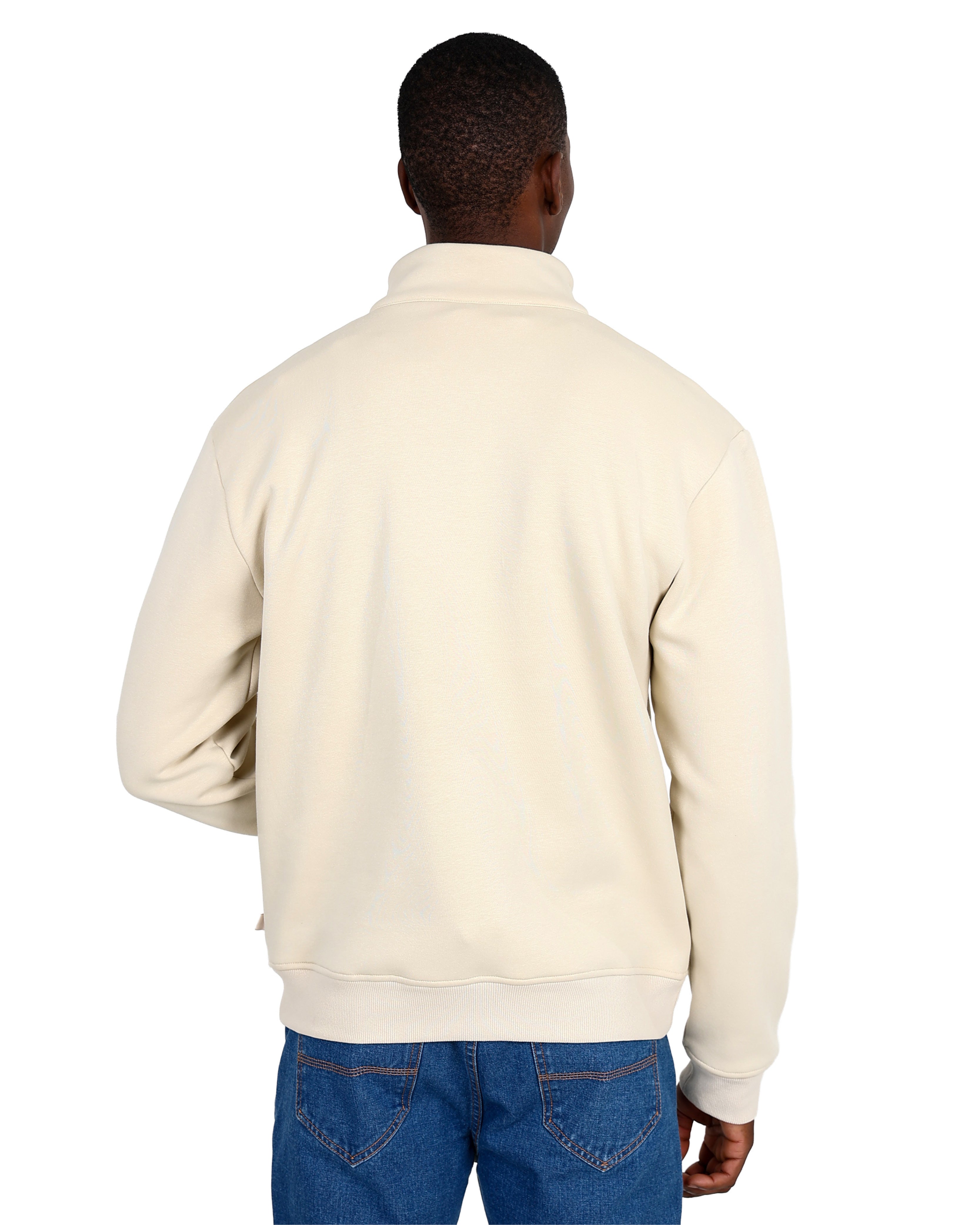 Okavango Long Sleeve Stone 1/4 Zip Active Sweatshirt
